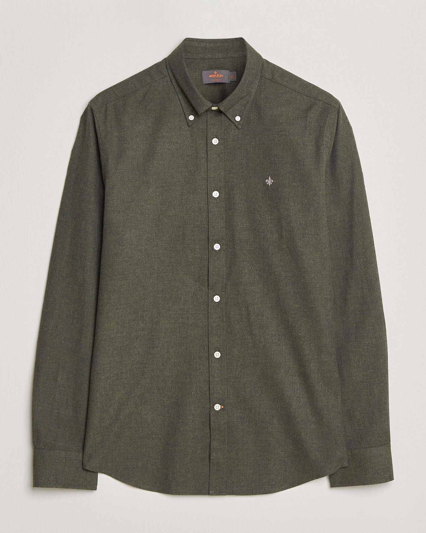 Herr | Skjortor | Morris | Watts Flannel Shirt Olive