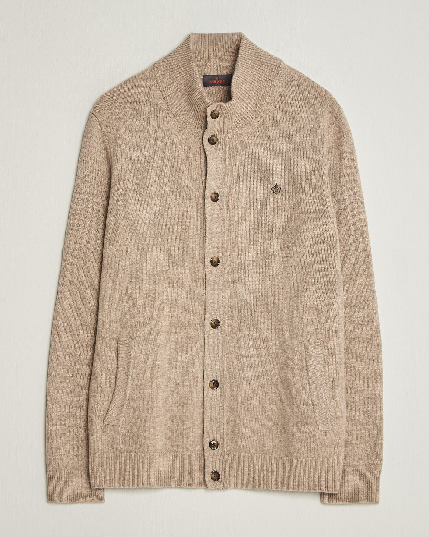 Herr | Tröjor | Morris | Hertford Button Cardigan Khaki