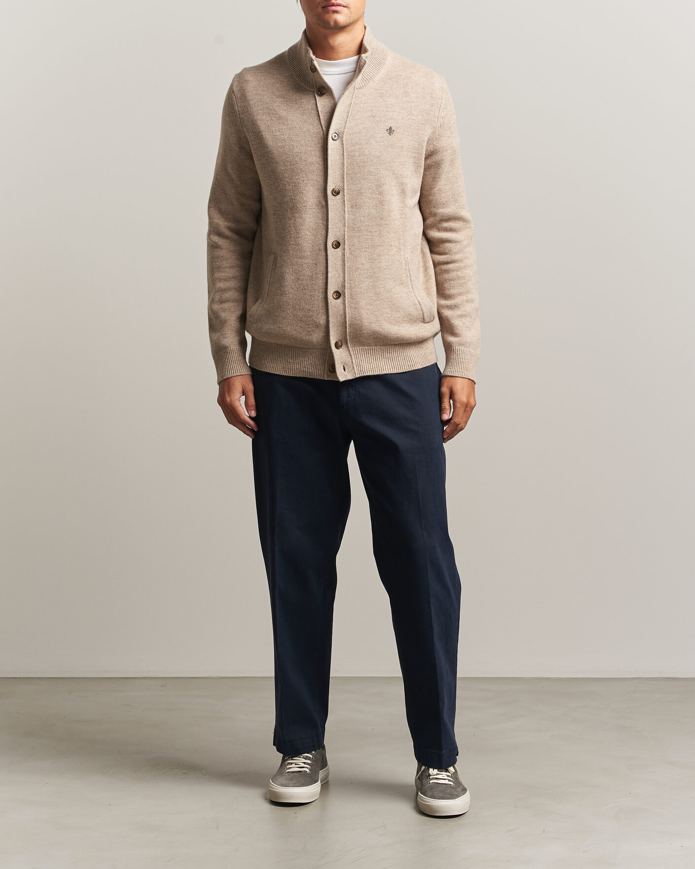 Herr | Tröjor | Morris | Hertford Button Cardigan Khaki