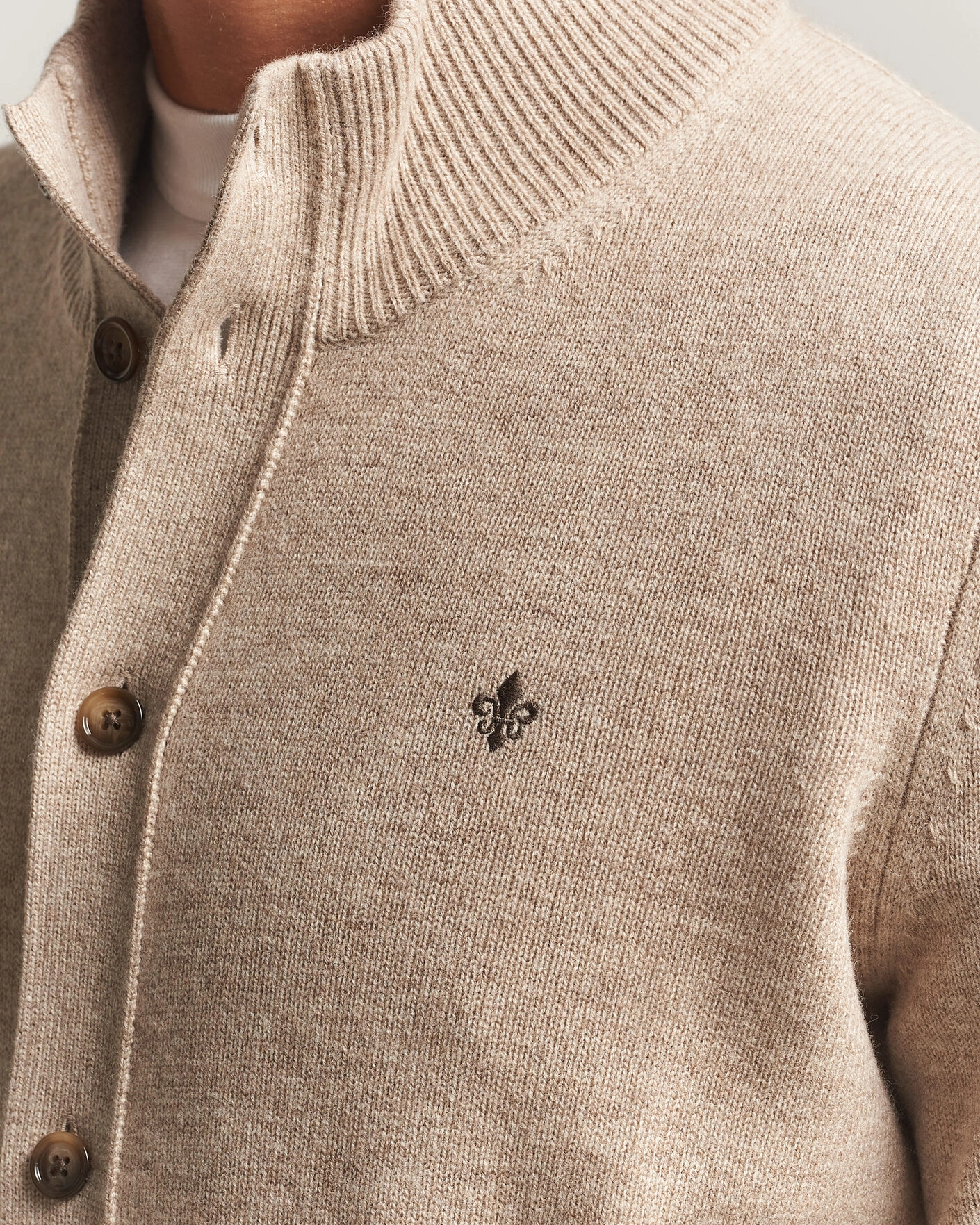 Herr | Tröjor | Morris | Hertford Button Cardigan Khaki