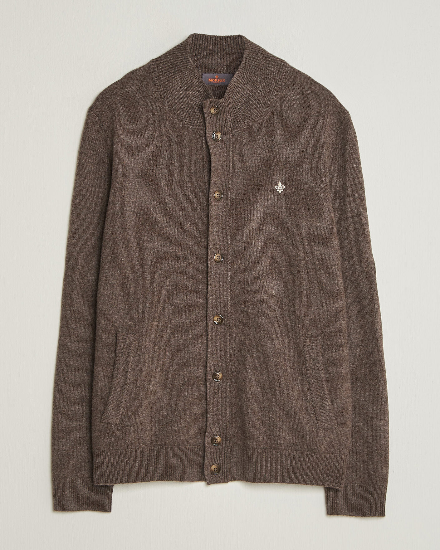 Herr | Tröjor | Morris | Hertford Button Cardigan Brown