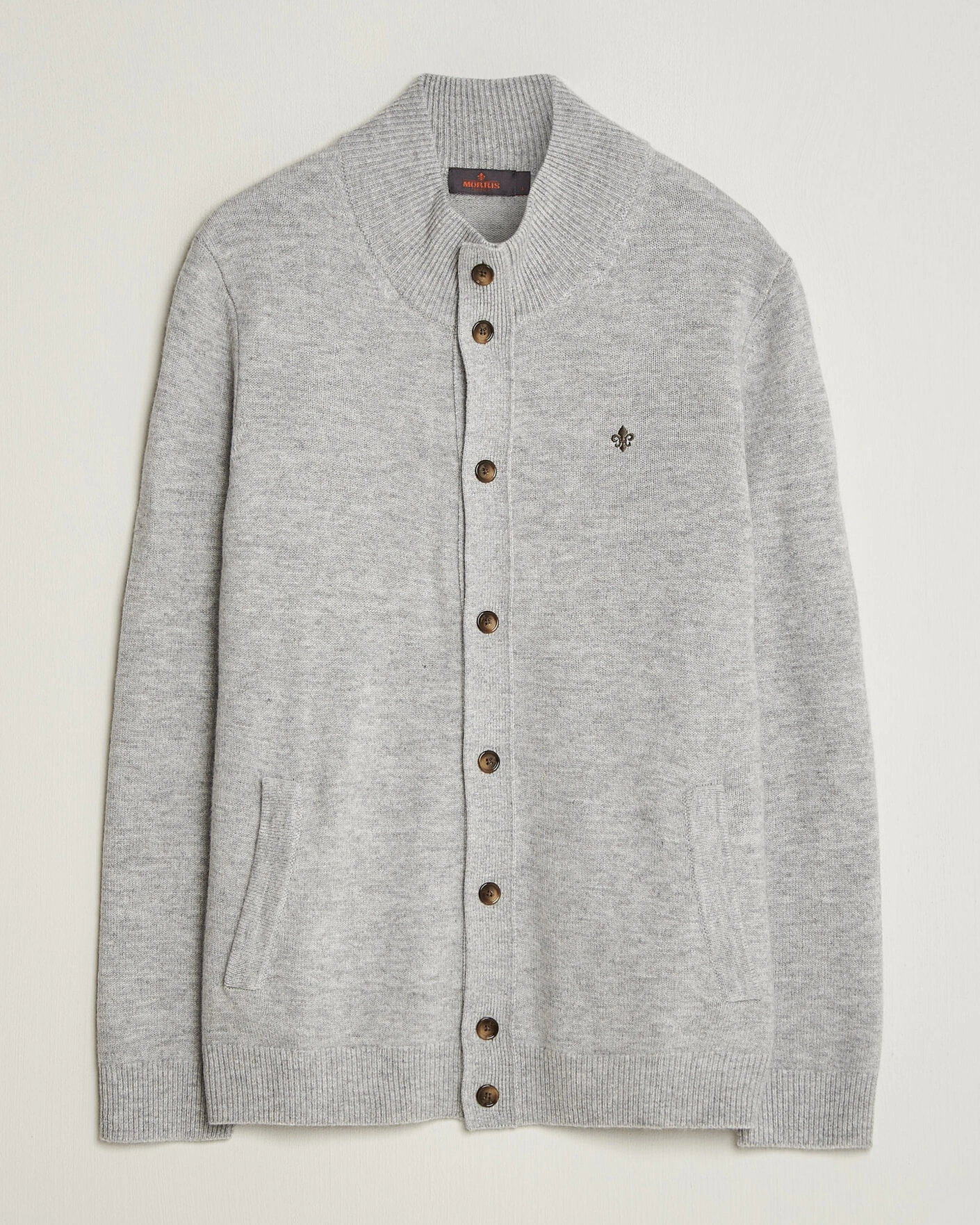 Herr | Tröjor | Morris | Hertford Button Cardigan Grey