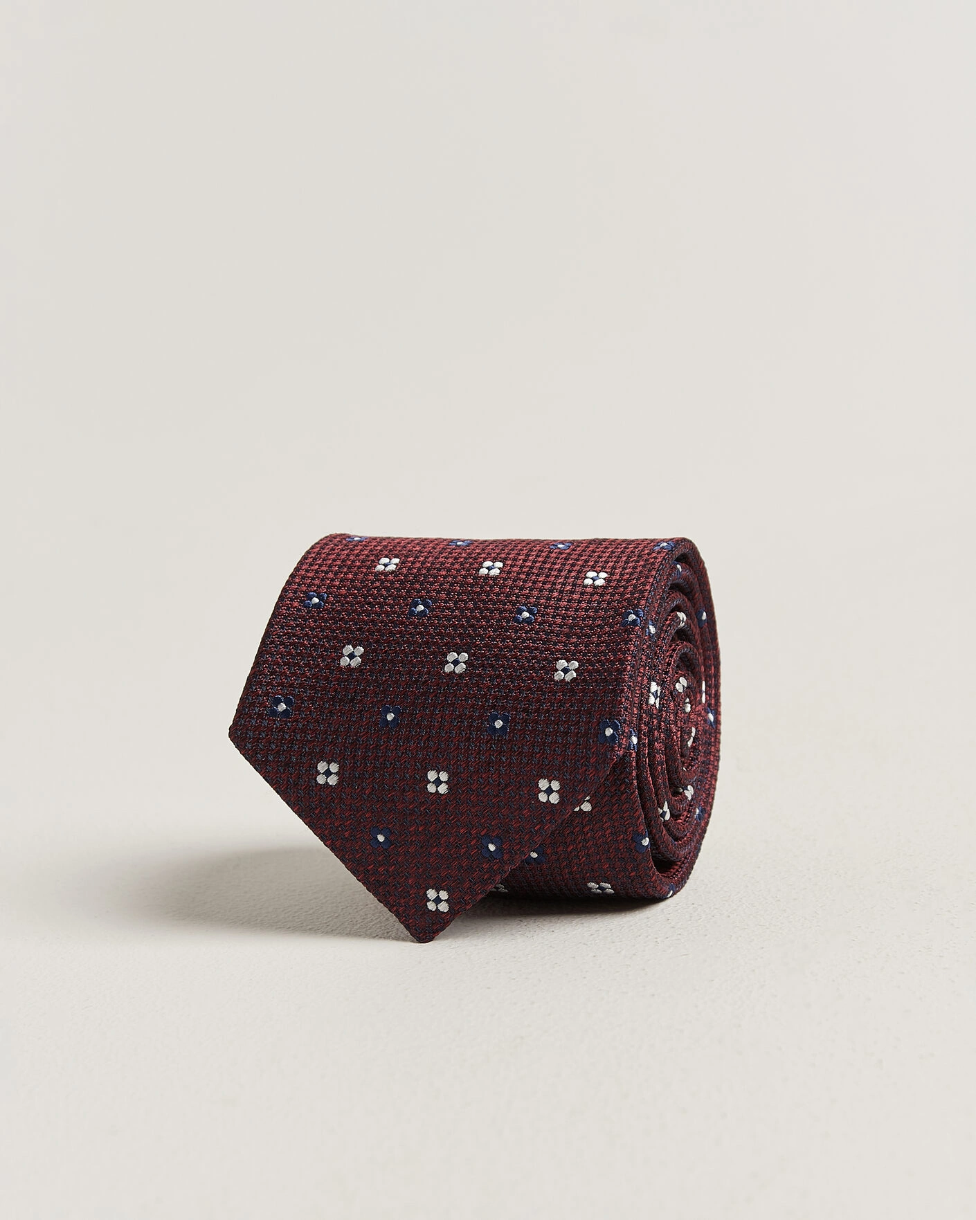 Herr | Slipsar | Amanda Christensen | Silk Flower 8cm Tie Wine