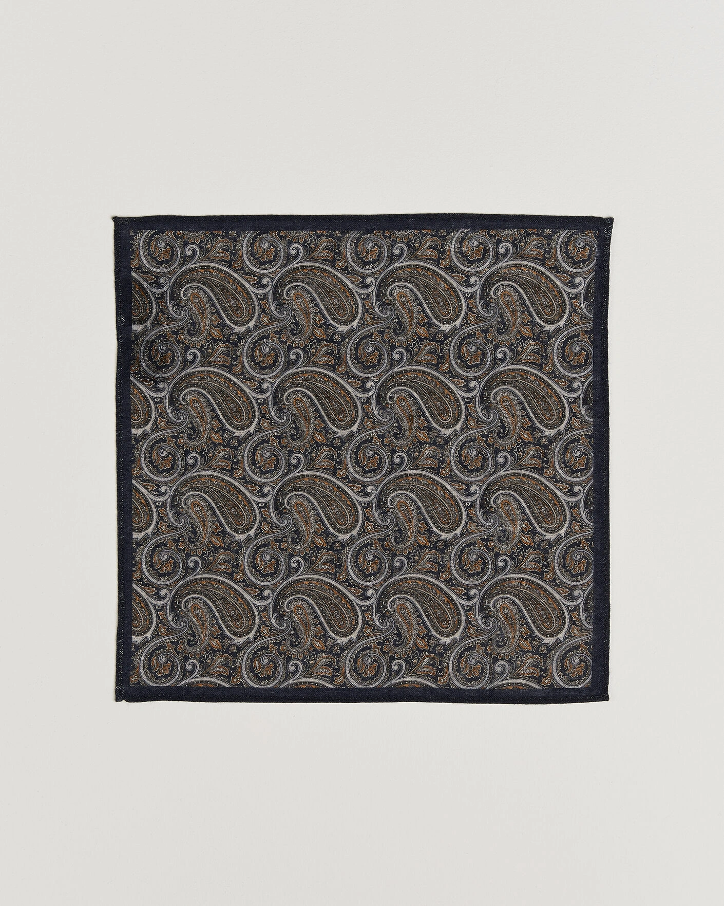 Herr | Slipsar | Amanda Christensen | Box Set Wool 8 cm Tie And Pocket Square Navy