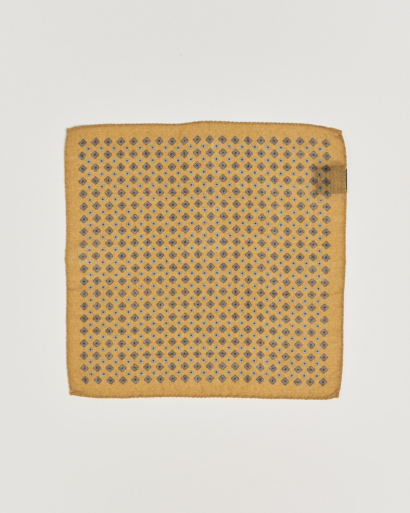 Herr | Näsdukar | Amanda Christensen | Wool Flower Pocket Square Yellow