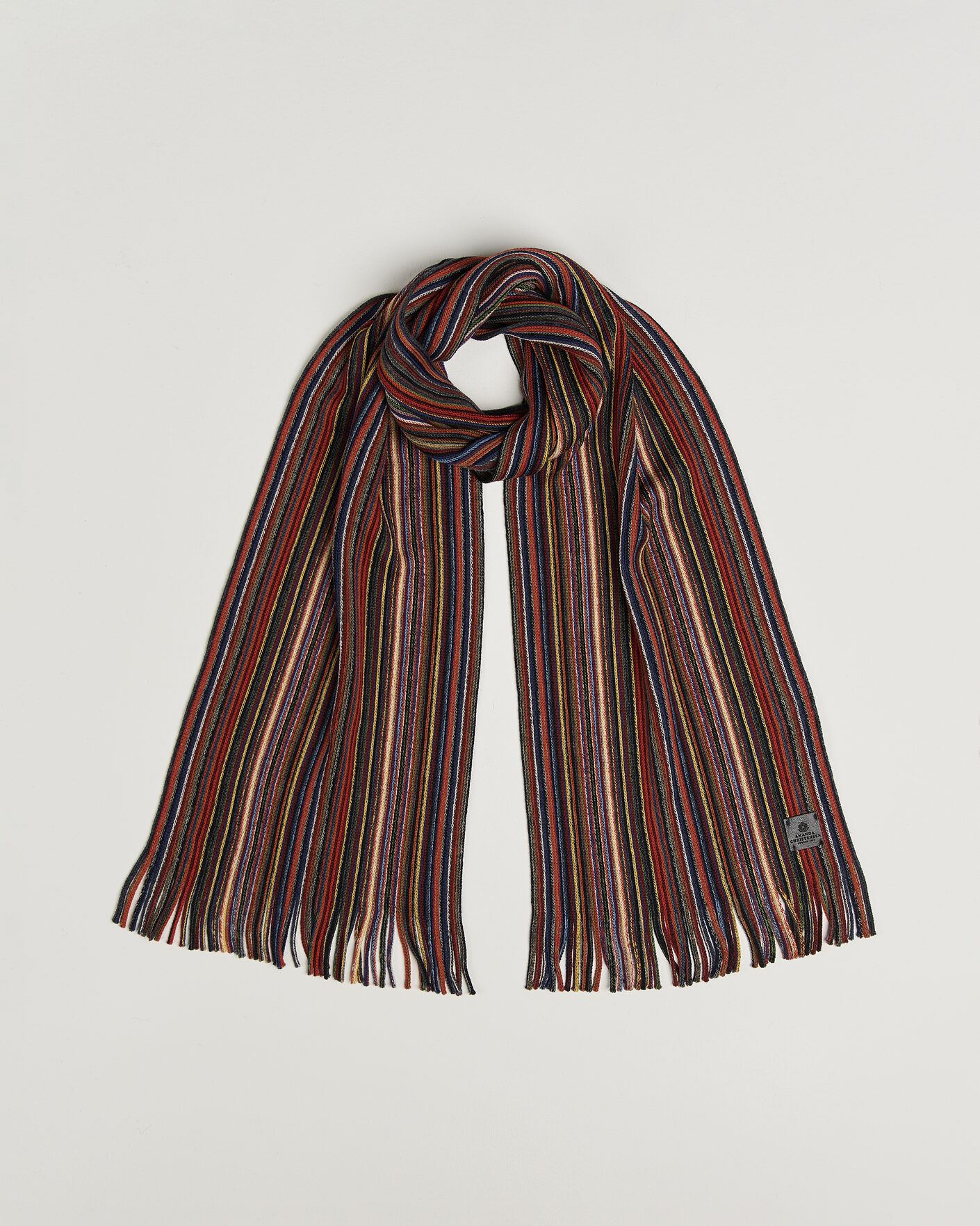 Herr | Halsdukar | Amanda Christensen | Wool Striped Scarf Multi
