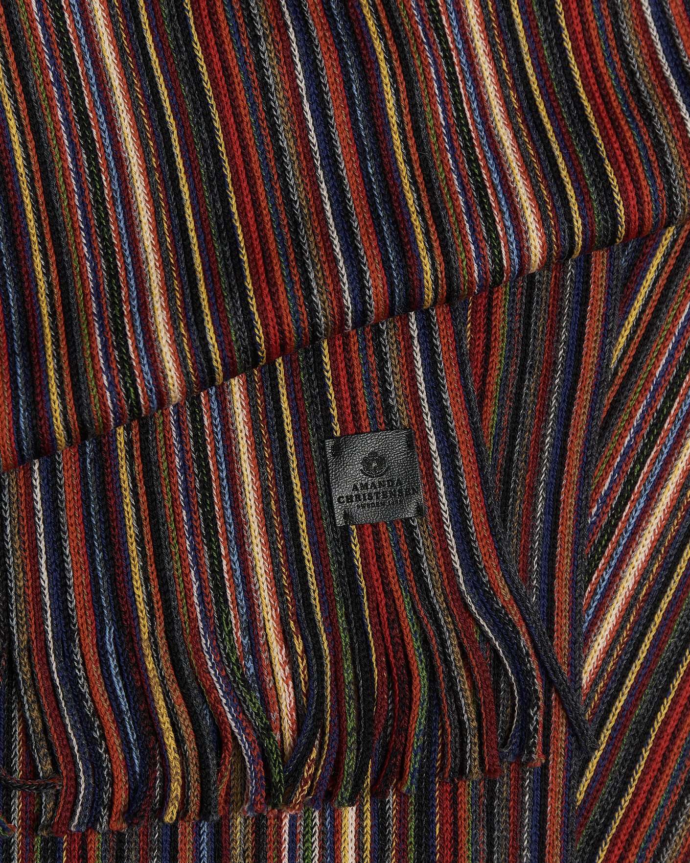 Herr | Halsdukar | Amanda Christensen | Wool Striped Scarf Multi