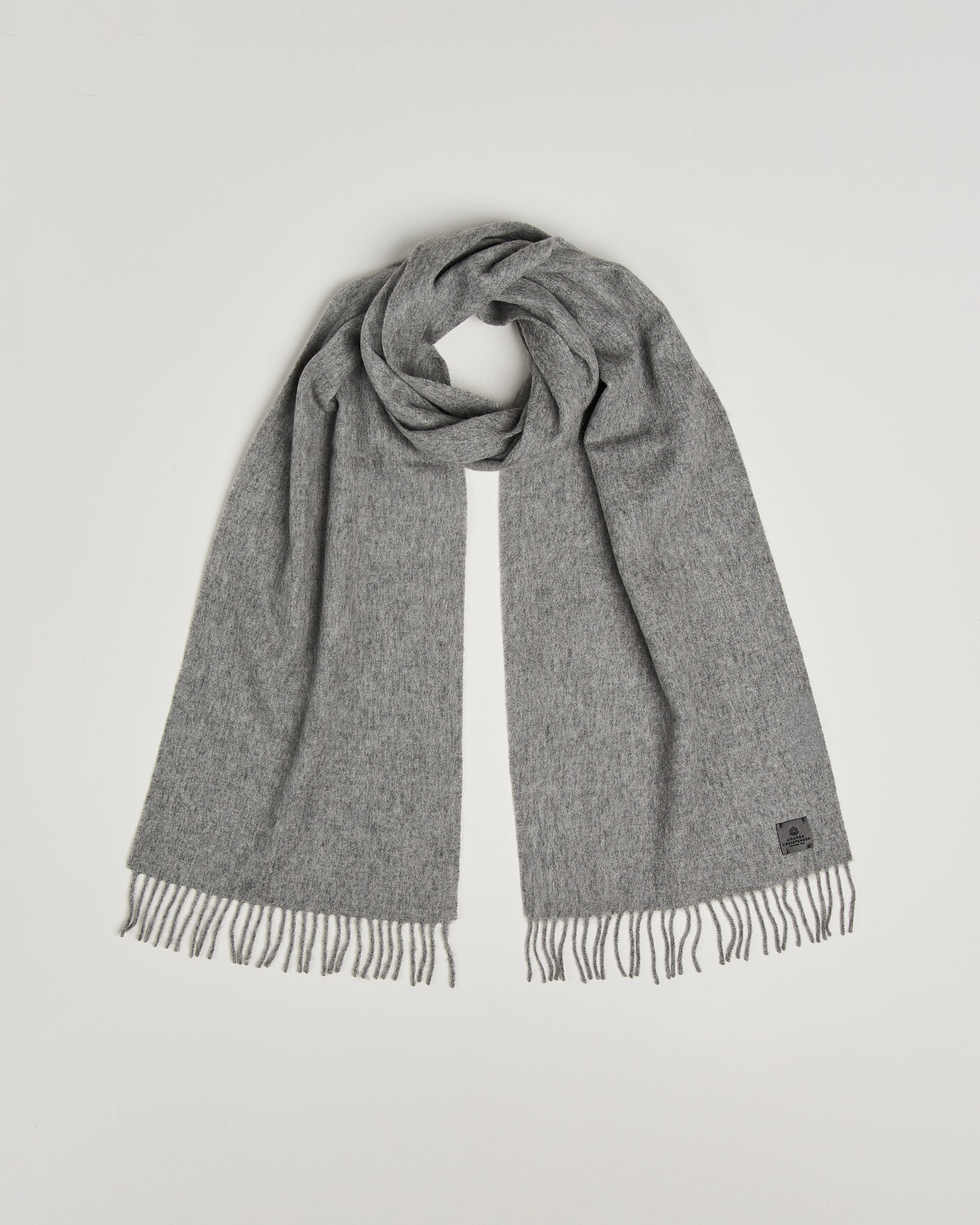 Herr | Halsdukar | Amanda Christensen | Wool Scarf Light Grey Melange