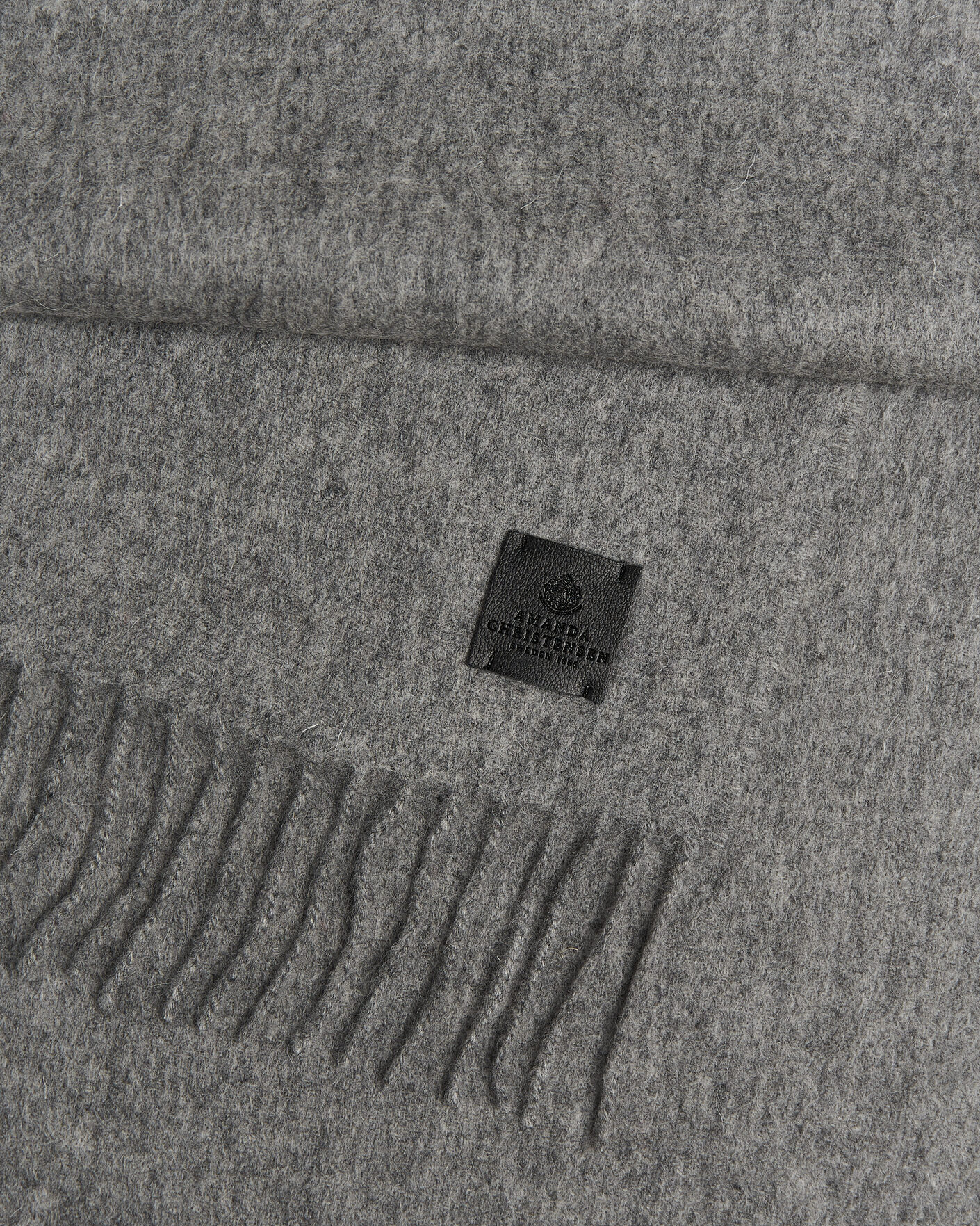 Herr | Halsdukar | Amanda Christensen | Wool Scarf Light Grey Melange