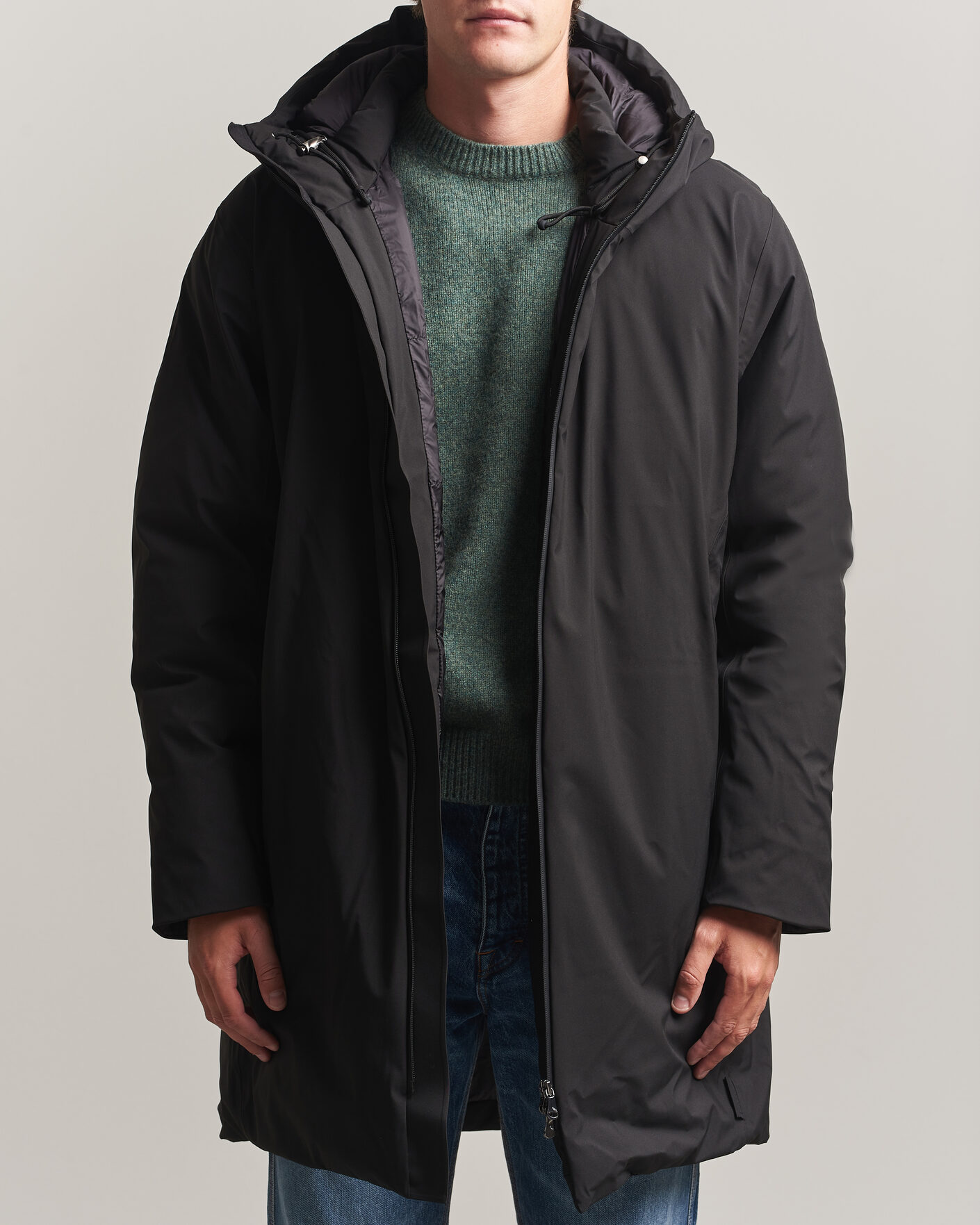 Herr | Jackor | RAINS | Sarna Long Puffer Jacket Black