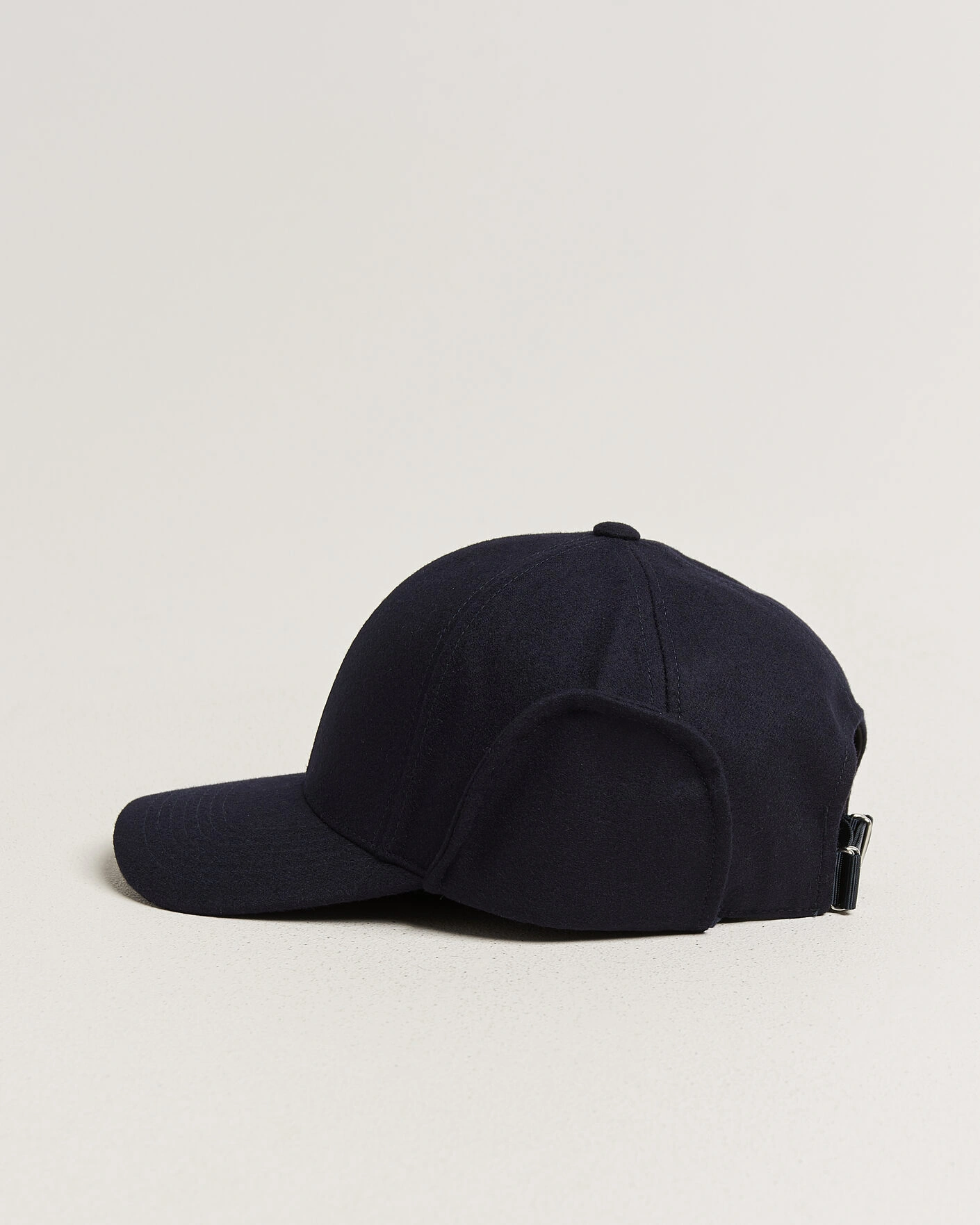 Herr | Hattar & kepsar | Varsity Headwear | Merino Wool Earflap Baseball Cap Dark Navy
