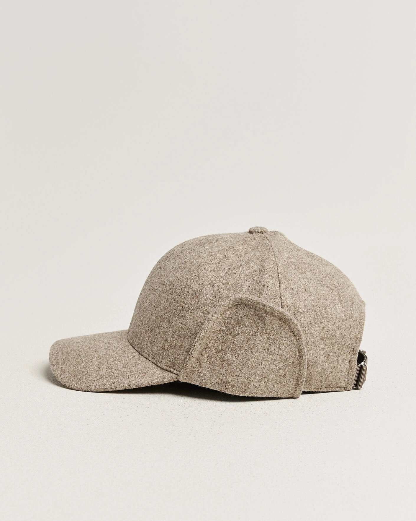 Herr | Hattar & kepsar | Varsity Headwear | Merino Wool Earflap Baseball Cap Umber Beige