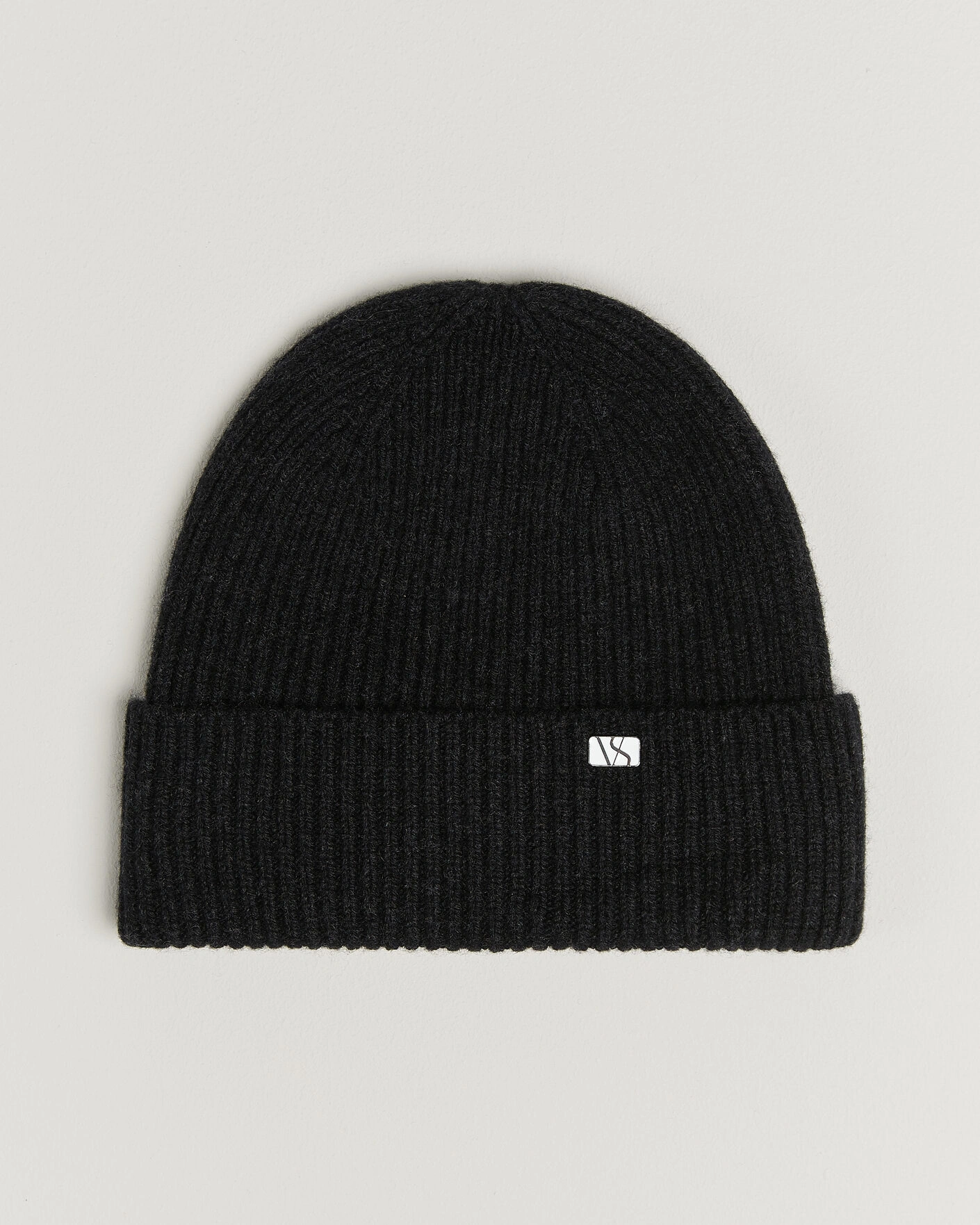 Herr | Hattar & kepsar | Varsity Headwear | Wool/Cashmere Beanie Charcoal Black