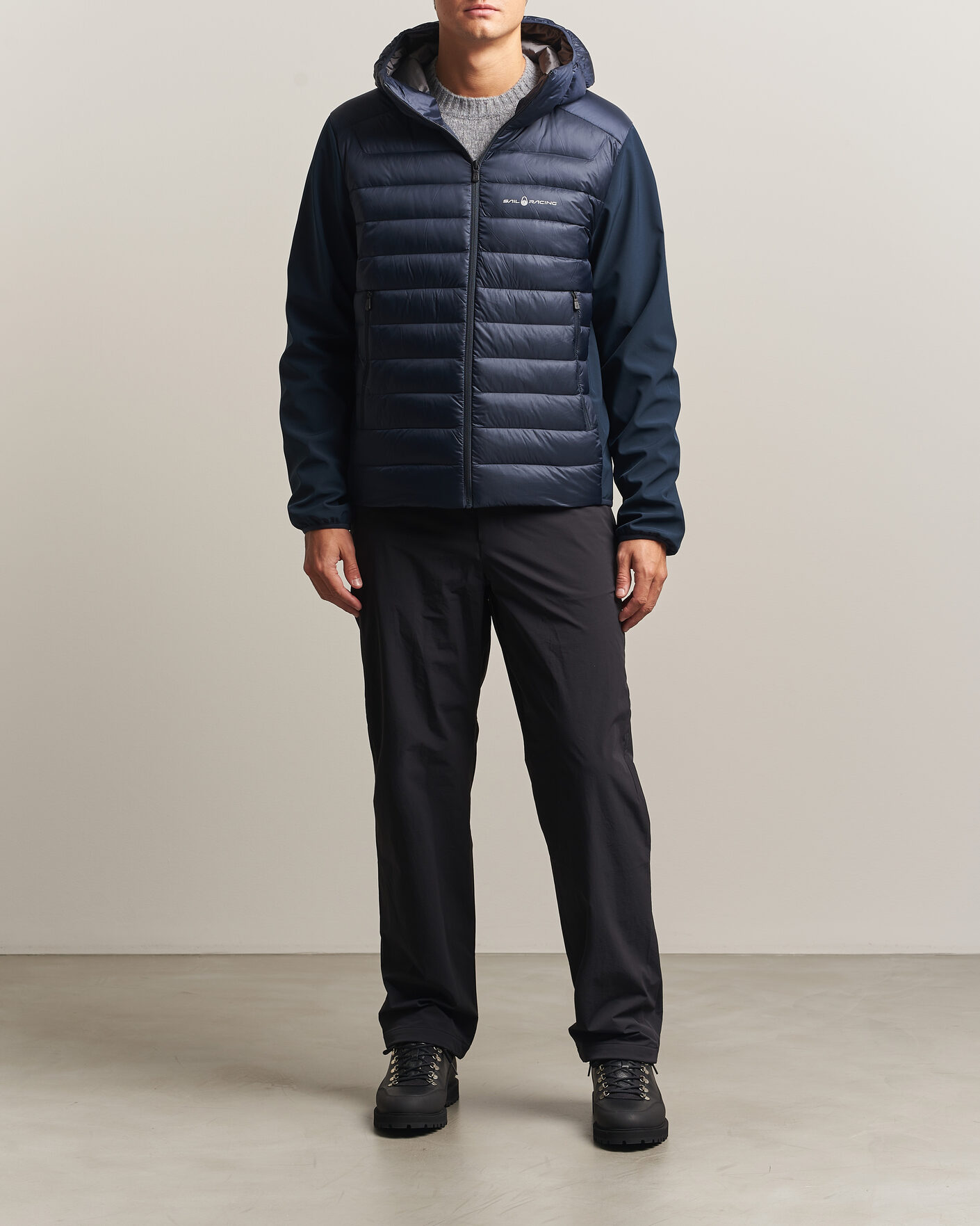 Herr | Jackor | Sail Racing | Spray Down Hooded Hybrid Jacket Dark Navy