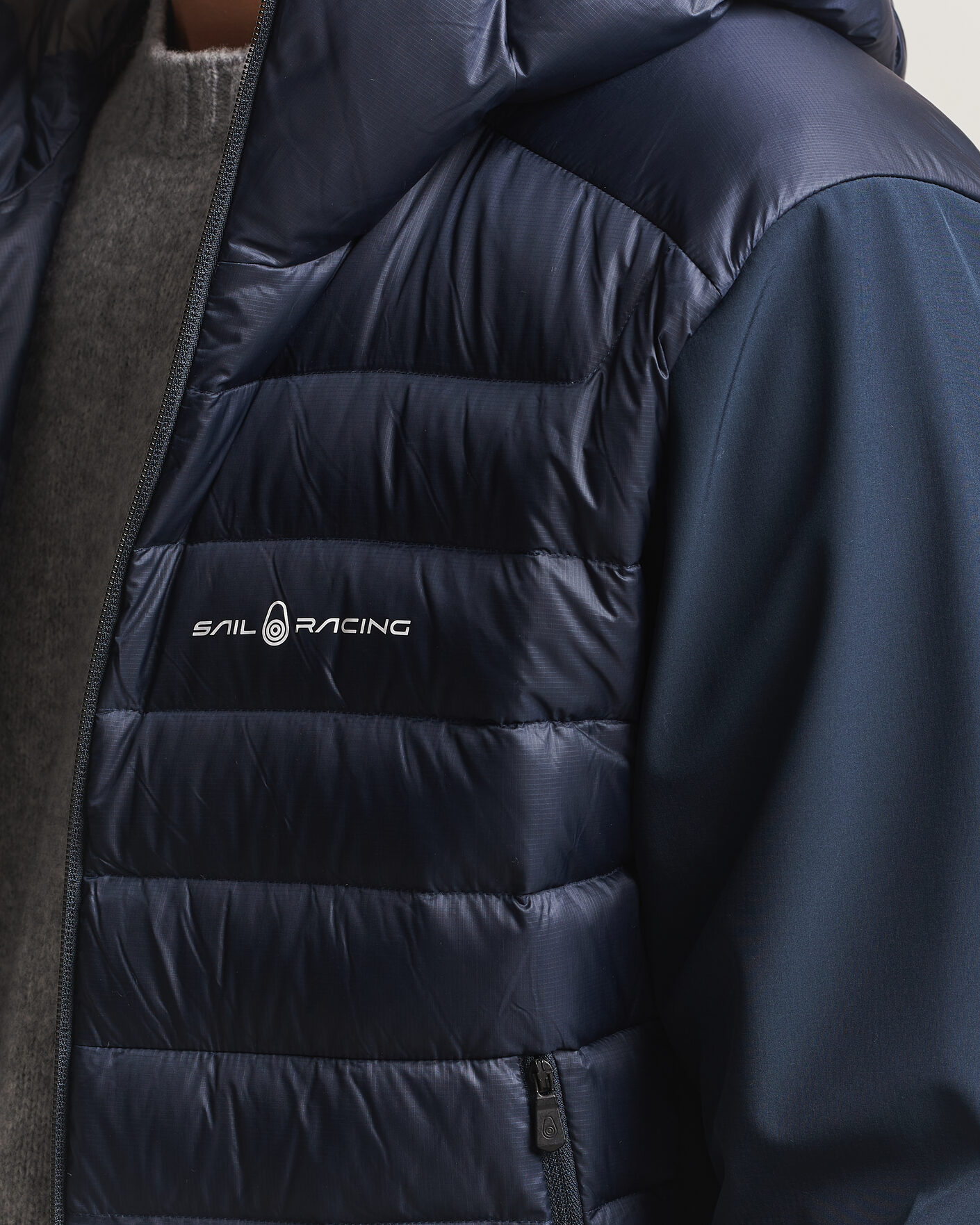 Herr | Jackor | Sail Racing | Spray Down Hooded Hybrid Jacket Dark Navy