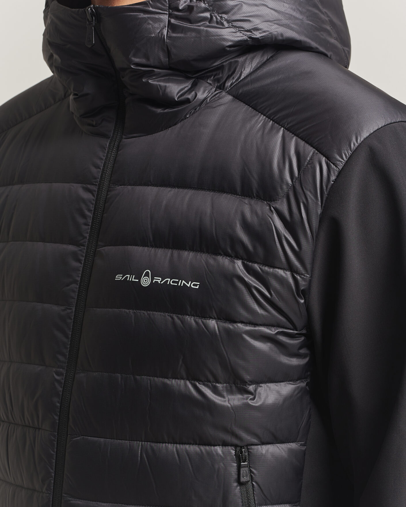 Herr | Jackor | Sail Racing | Spray Down Hooded Hybrid Jacket Carbon