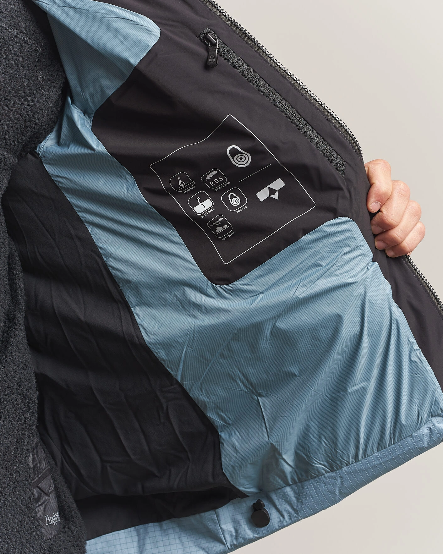 Herr | Jackor | Sail Racing | Polar Down Hooded Jacket Aurora Blue