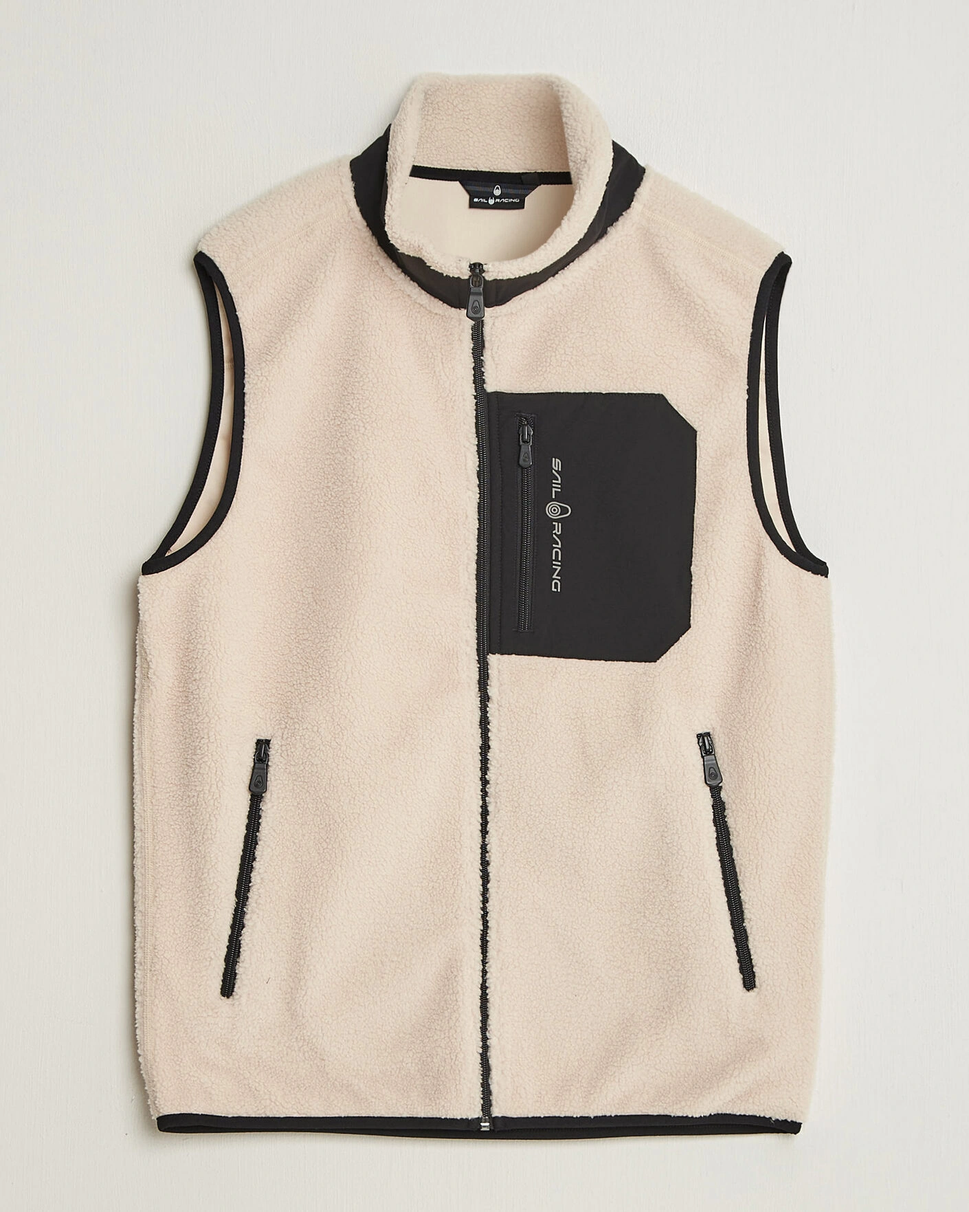 Herr | Västar | Sail Racing | Bowman Pile Vest Ivory