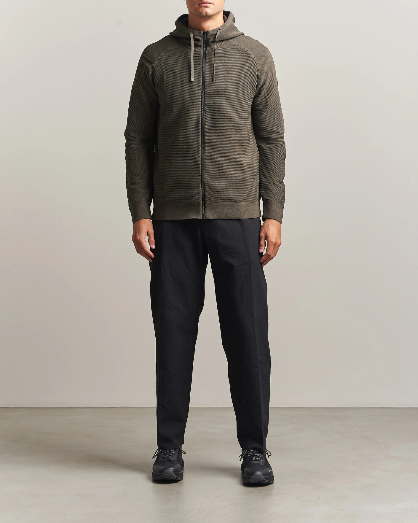 Herr | Tröjor | Sail Racing | Element Seamless Full Zip Hoodie Mud Green
