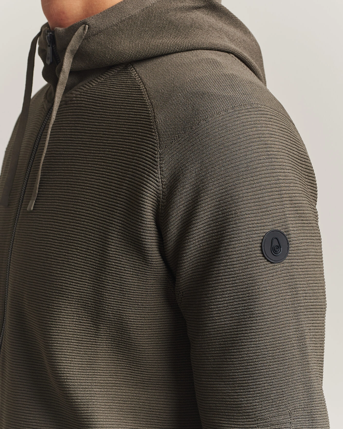 Herr | Tröjor | Sail Racing | Element Seamless Full Zip Hoodie Mud Green