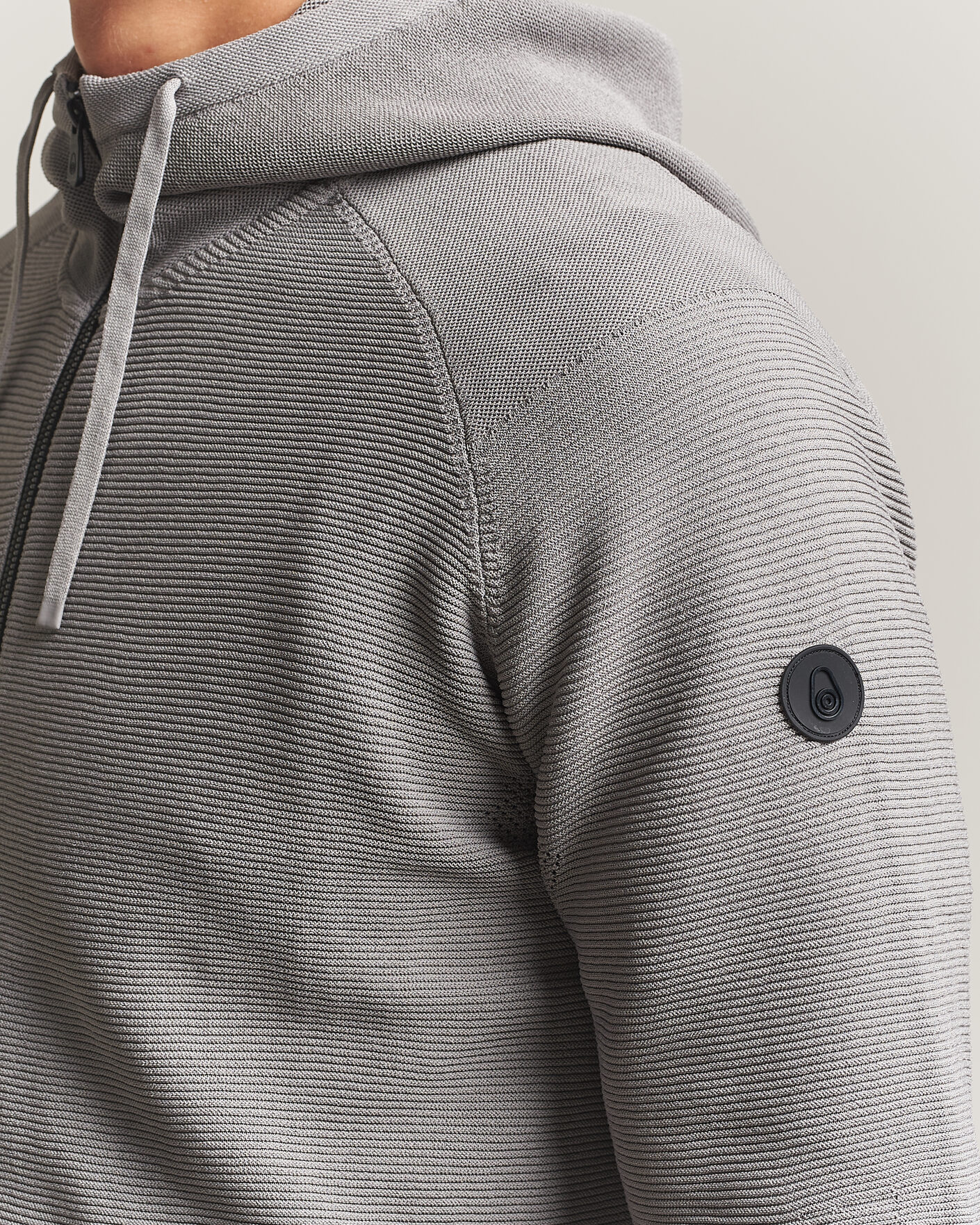 Herr | Tröjor | Sail Racing | Element Seamless Full Zip Hoodie Frost Grey