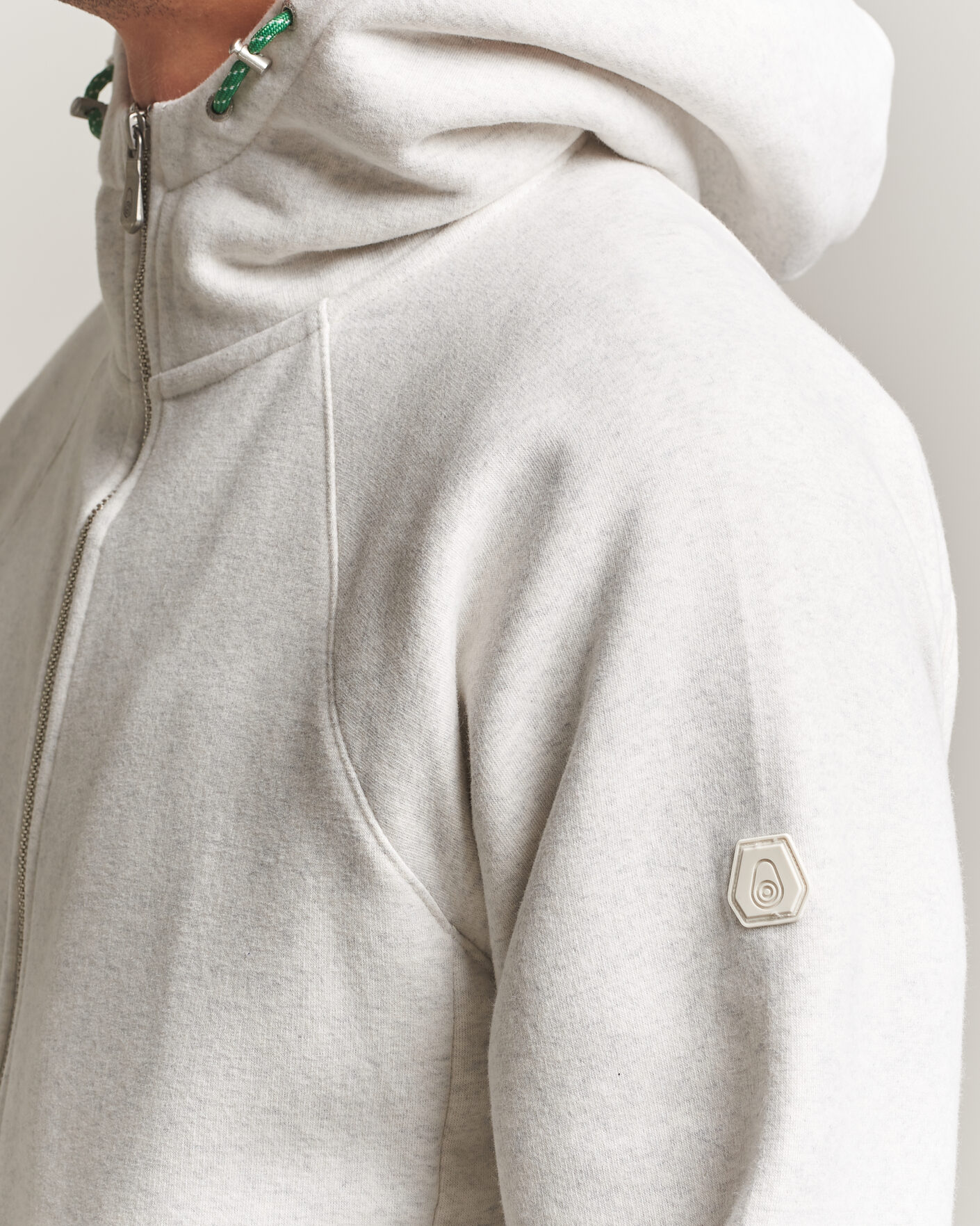 Herr | Tröjor | Sail Racing | Flow Full Zip Hoodie Light Grey Melange
