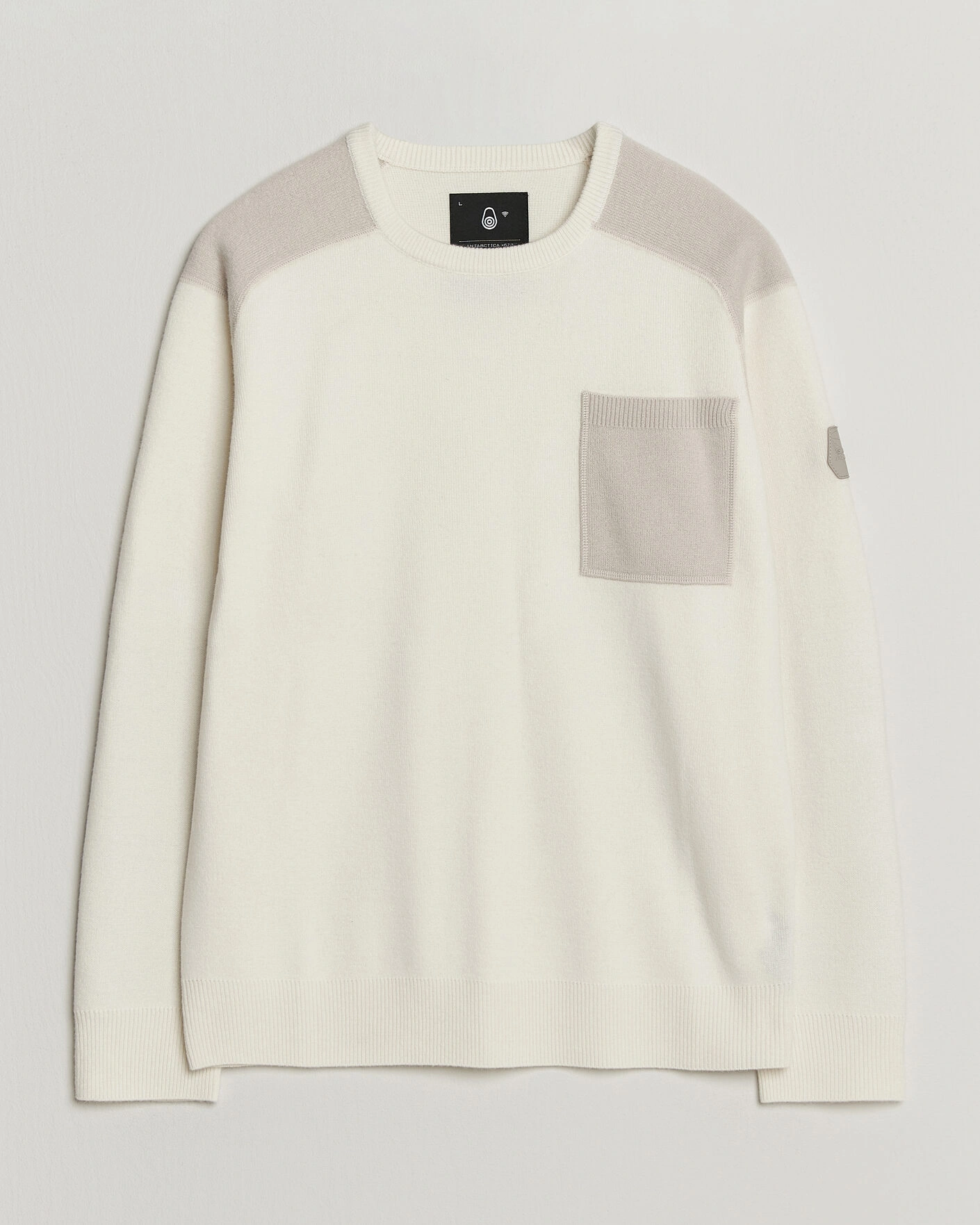 Herr | Tröjor | Sail Racing | Spine Wool Knitted Sweater Off White
