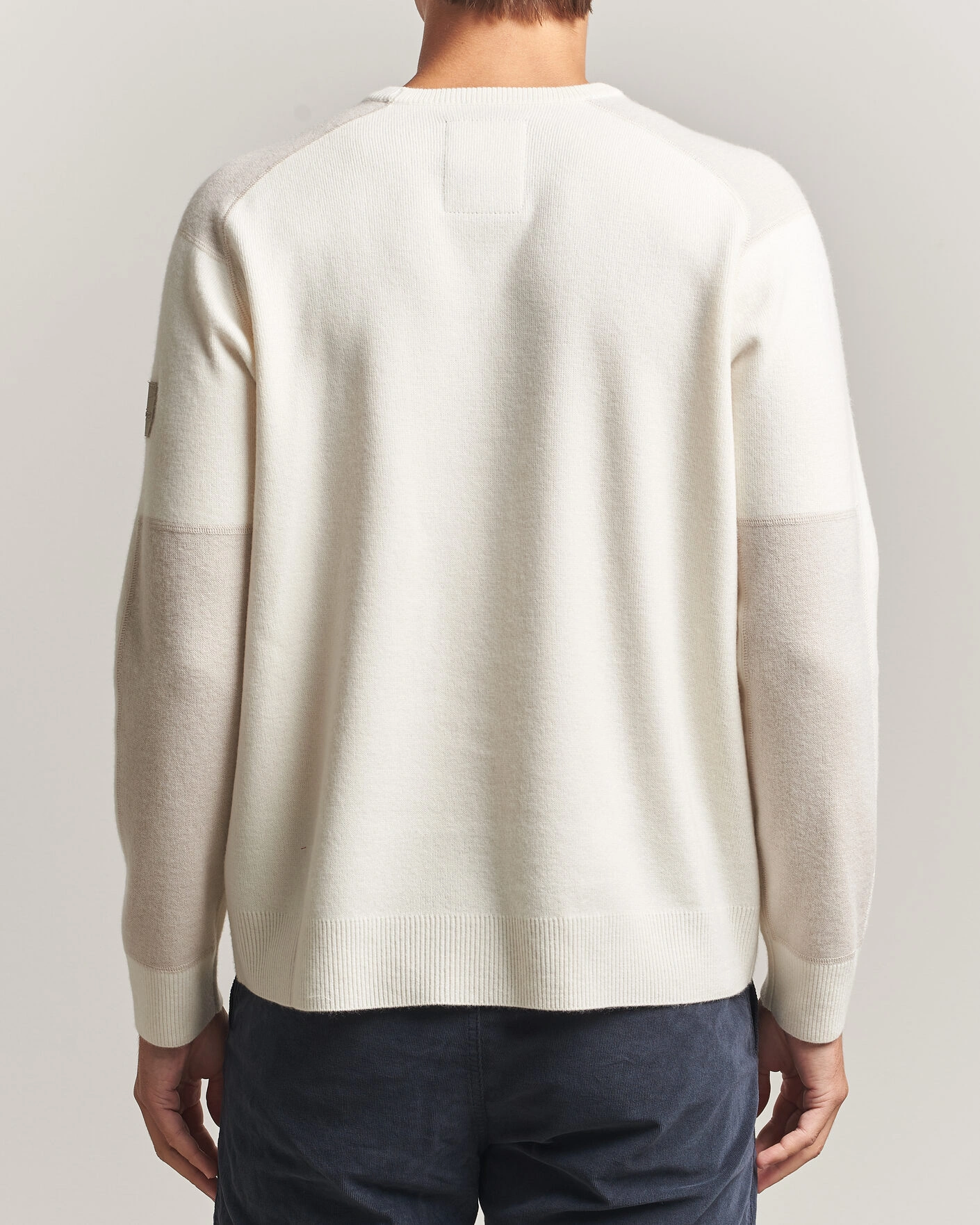 Herr | Tröjor | Sail Racing | Spine Wool Knitted Sweater Off White