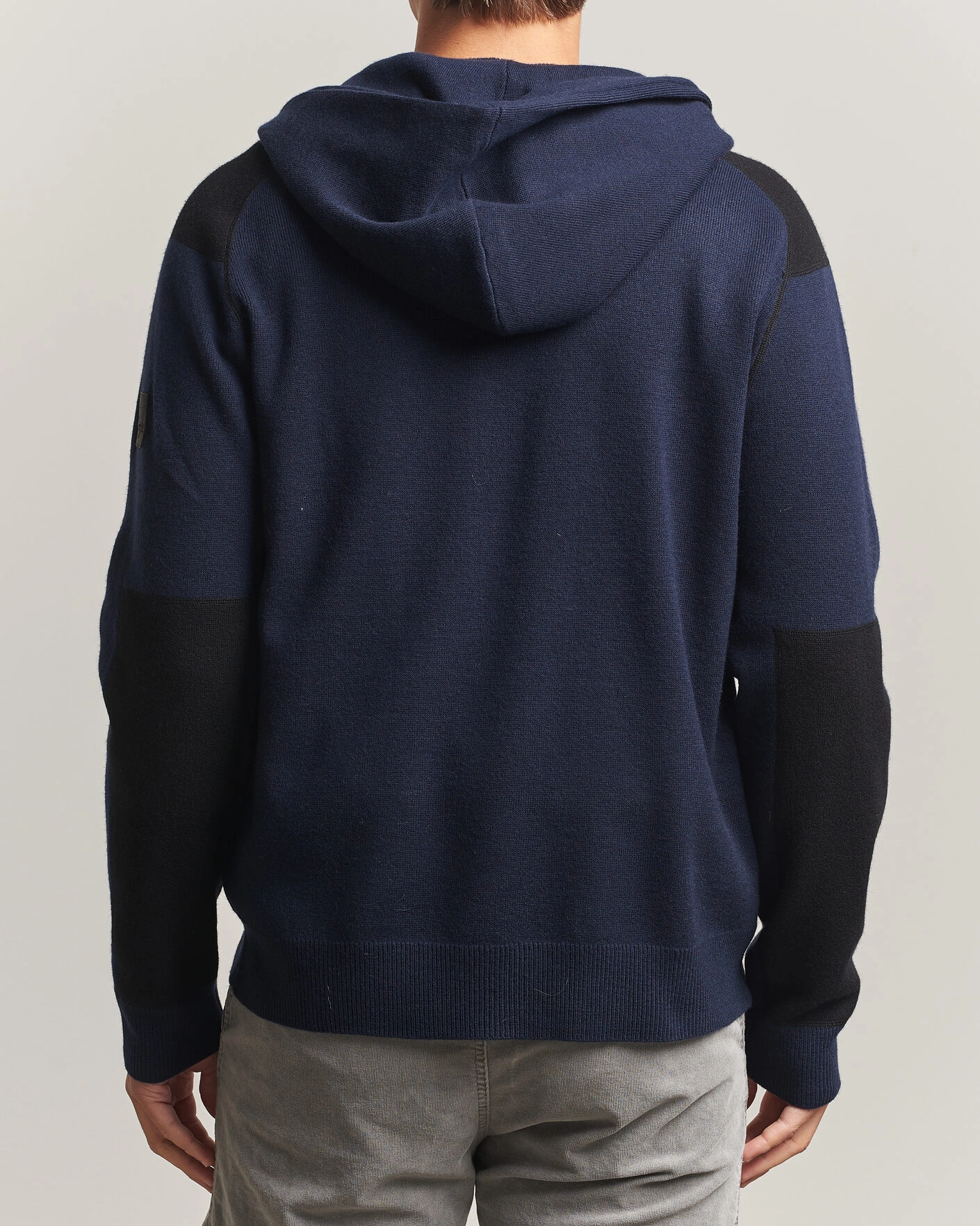 Herr | Tröjor | Sail Racing | Spine Wool Knitted Full Zip Hoodie Dark Navy