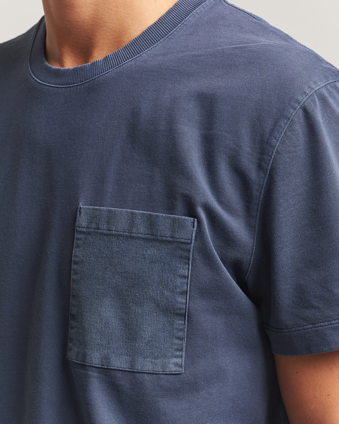 Herr | T-Shirts | Sail Racing | Grinder Corduroy T-Shirt Dark Navy