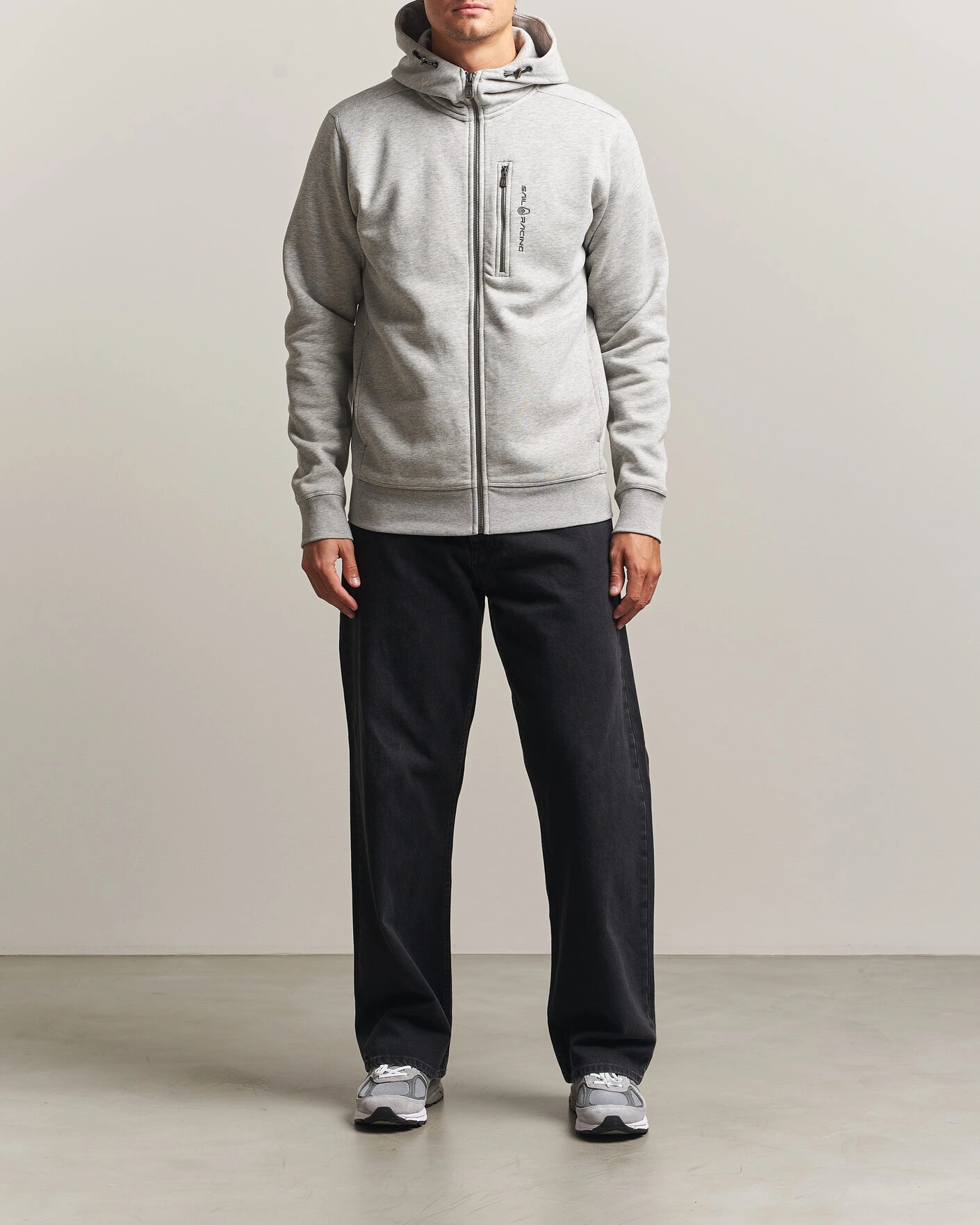 Herr | Tröjor | Sail Racing | Bowman Full Zip Hoodie Grey Melnage