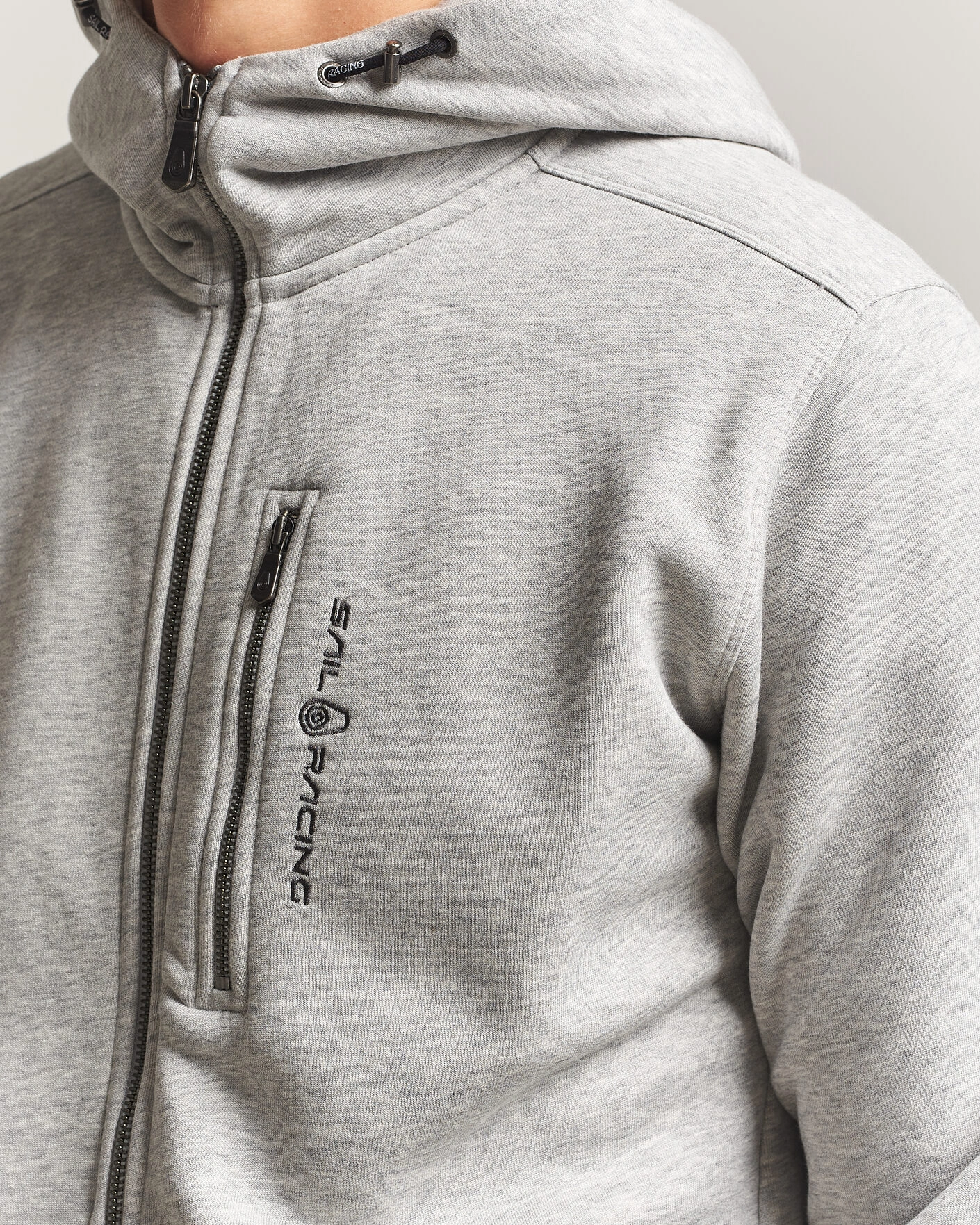 Herr | Tröjor | Sail Racing | Bowman Full Zip Hoodie Grey Melnage