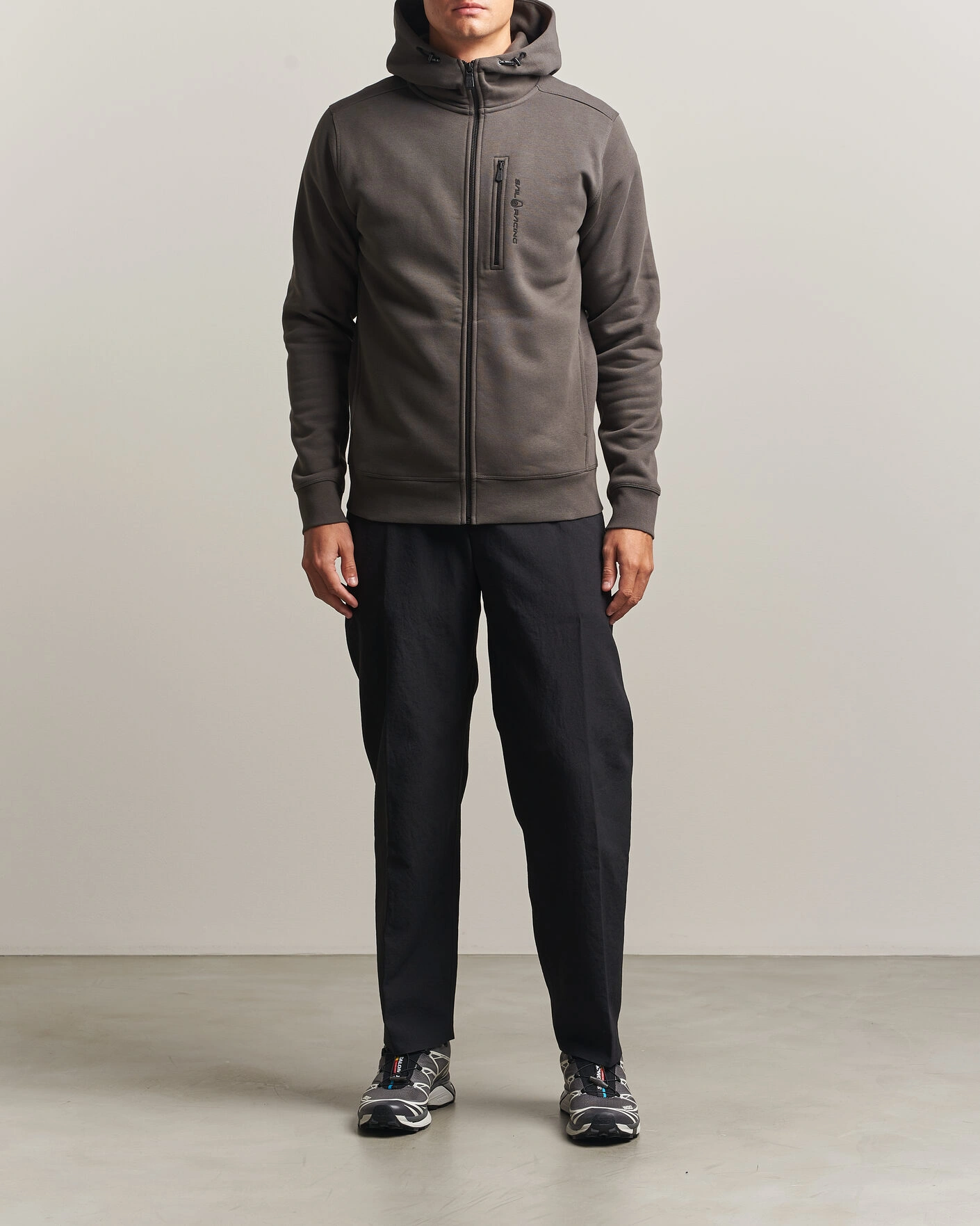 Herr | Tröjor | Sail Racing | Bowman Full Zip Hoodie Asphalt