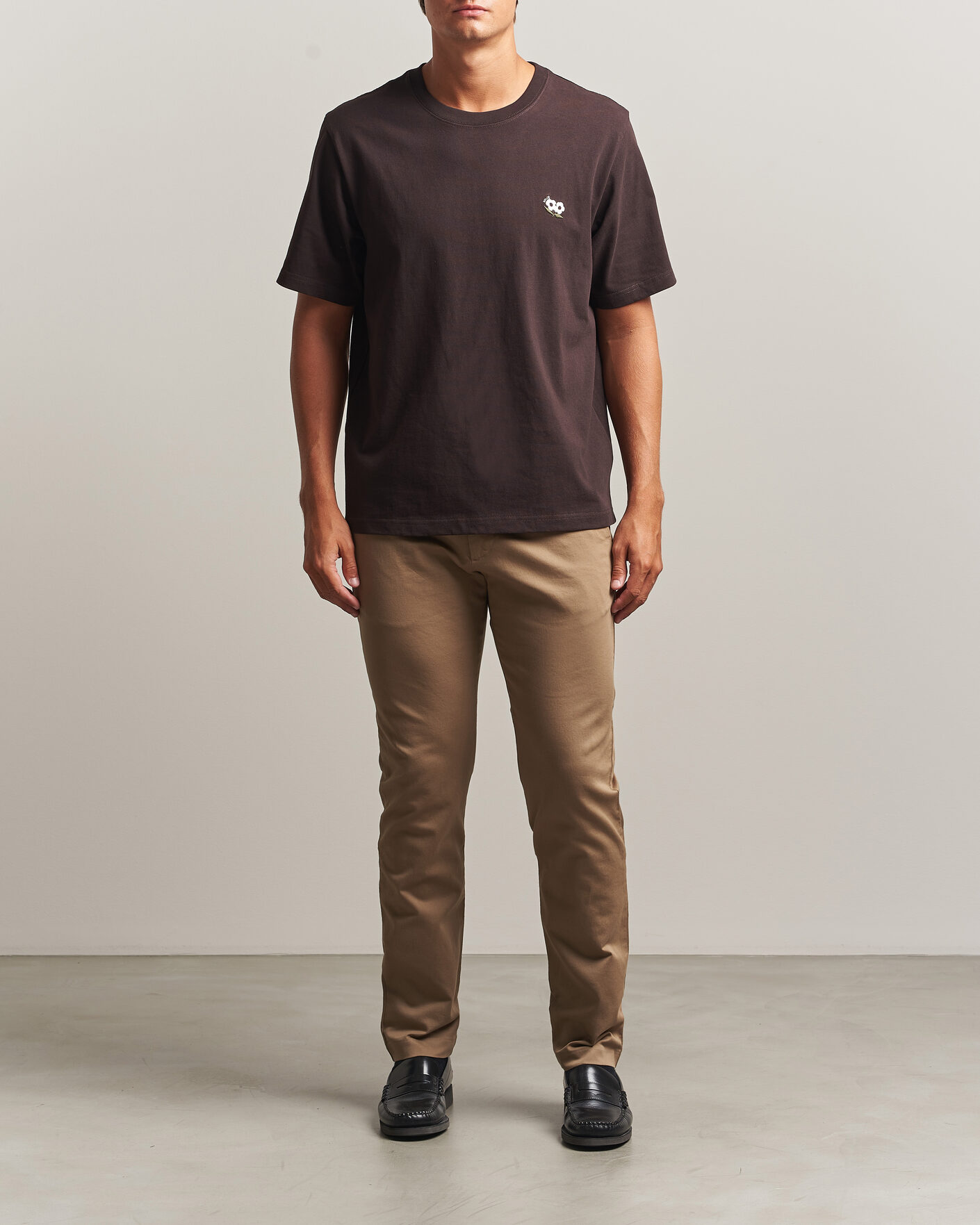 Herr | Byxor | NN07 | Theo Regular Fit Chinos Desert Clay
