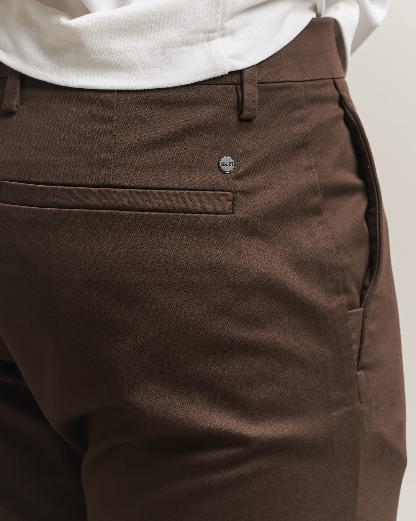 Herr | Byxor | NN07 | Theo Regular Fit Chinos Earthwood