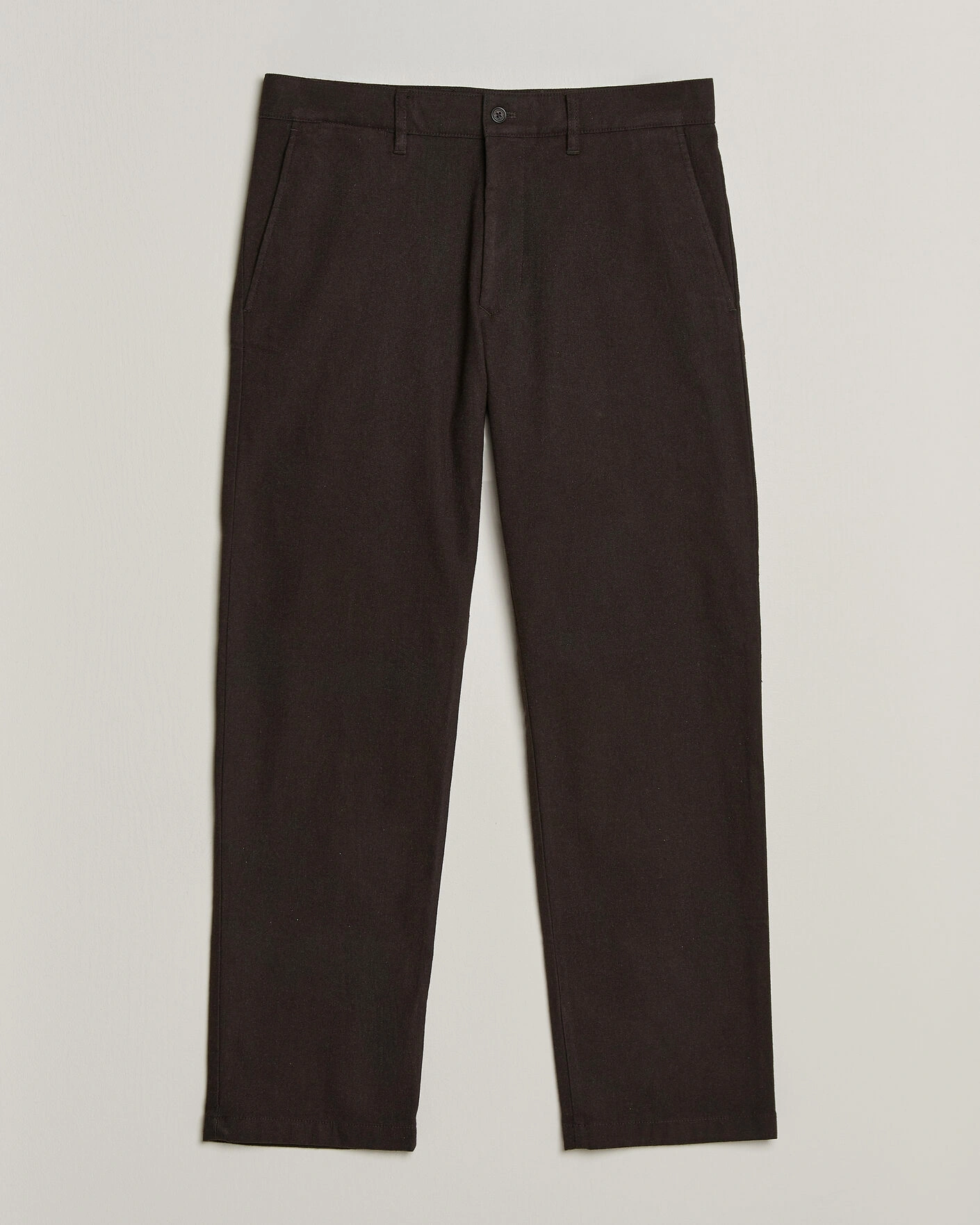 Herr | Byxor | NN07 | Aden Brushed Cotton Trousers Deep Truffle