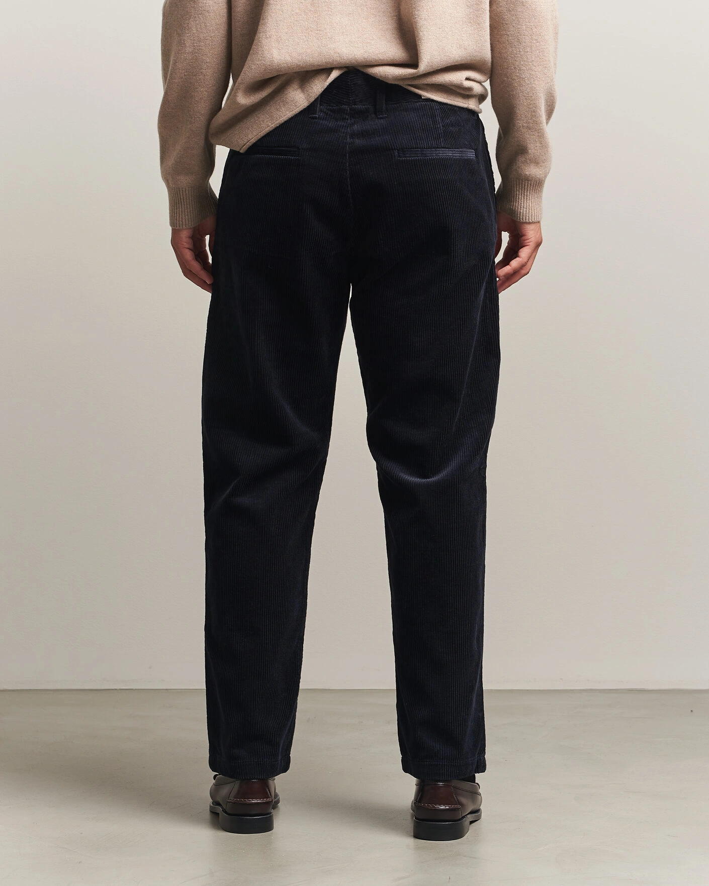 Herr | Byxor | NN07 | Aden Regular Fit Corduroy Chinos Deep Navy