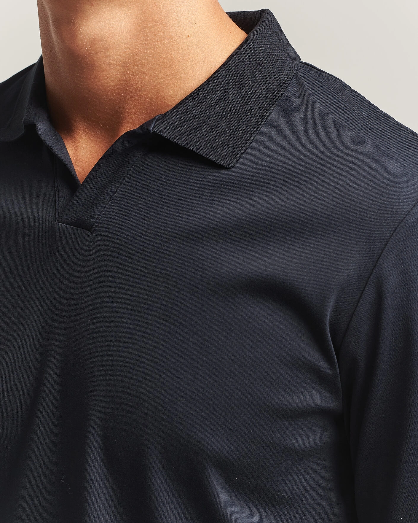Herr | Pikéer | NN07 | Paul Long Sleeve Polo Deep Navy
