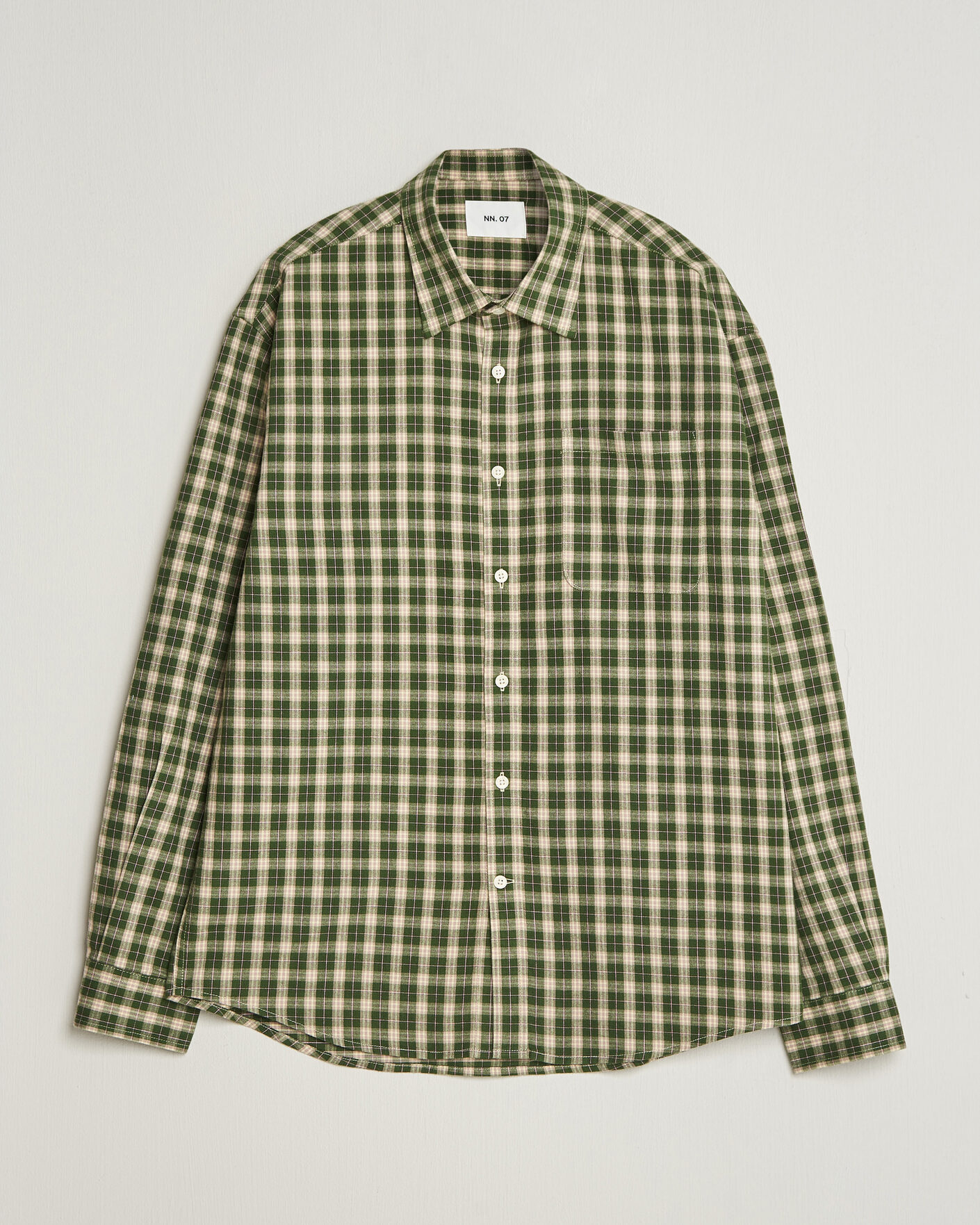 Herr |  | NN07 | Deon Flannel Shirt Eden Green Check