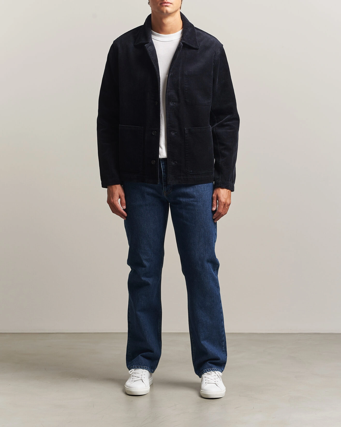 Herr | Skjortor | NN07 | Morgan Corduroy Overshirt Deep Navy