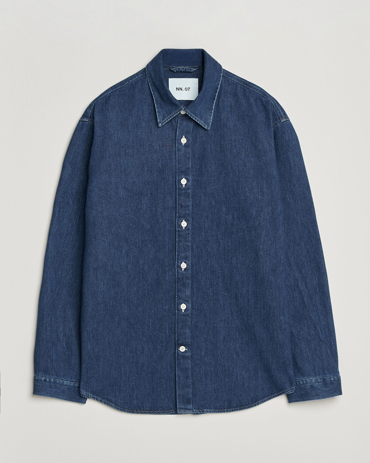 Herr | Skjortor | NN07 | Casper Denim Overshirt Medium Indigo