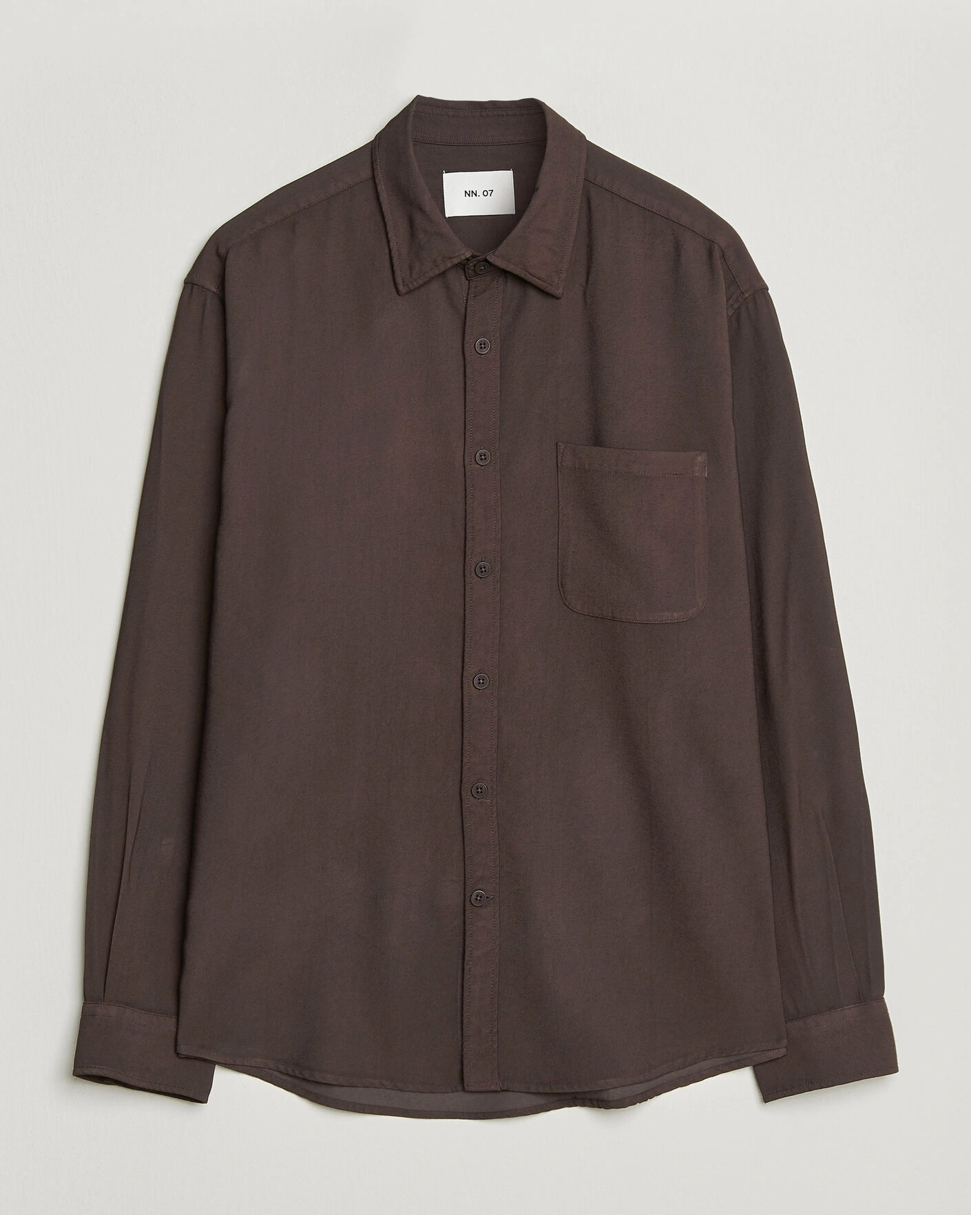 Herr | Skjortor | NN07 | Deon Viscose Shirt Deep Truffle