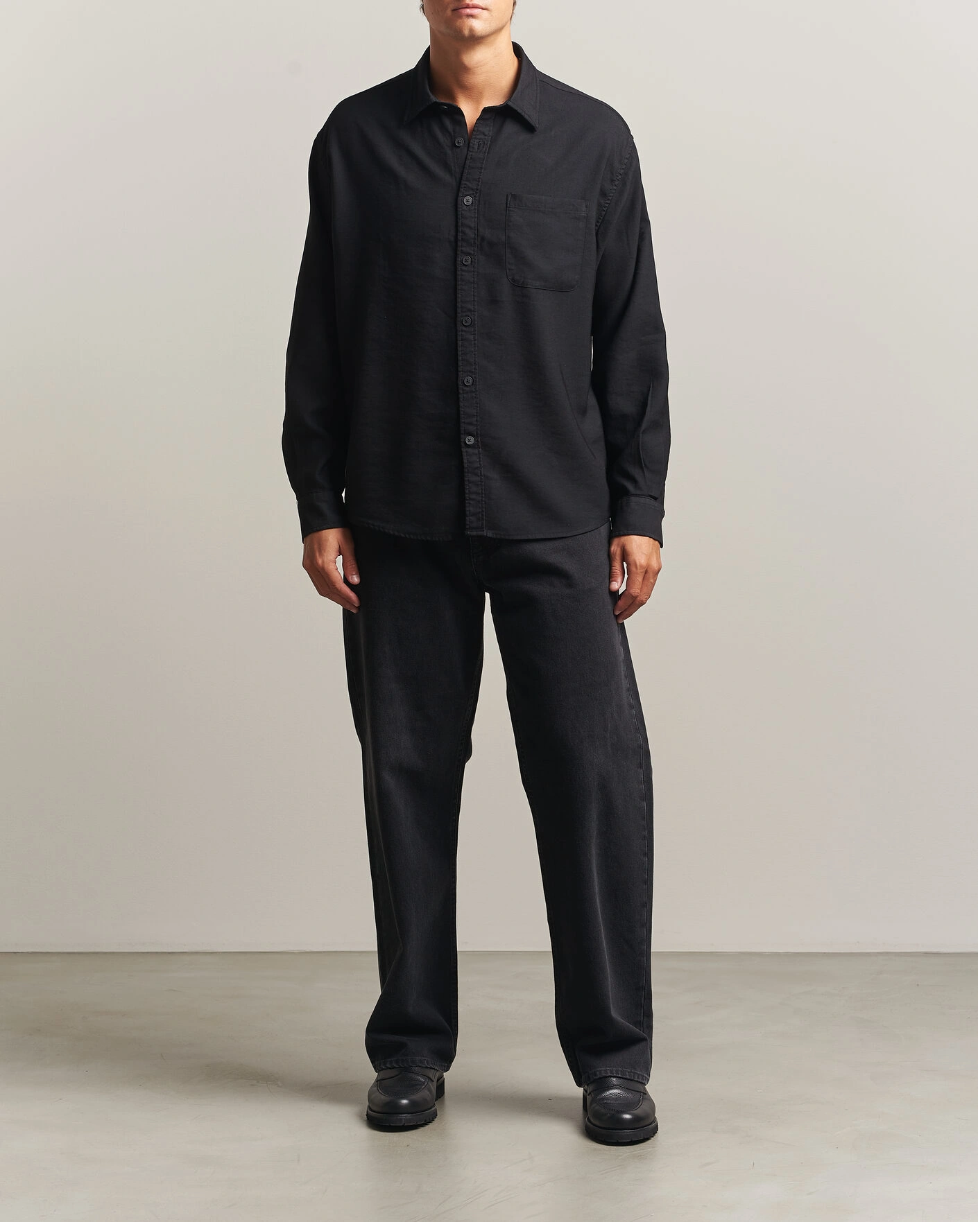 Herr | Skjortor | NN07 | Deon Viscose Shirt Black
