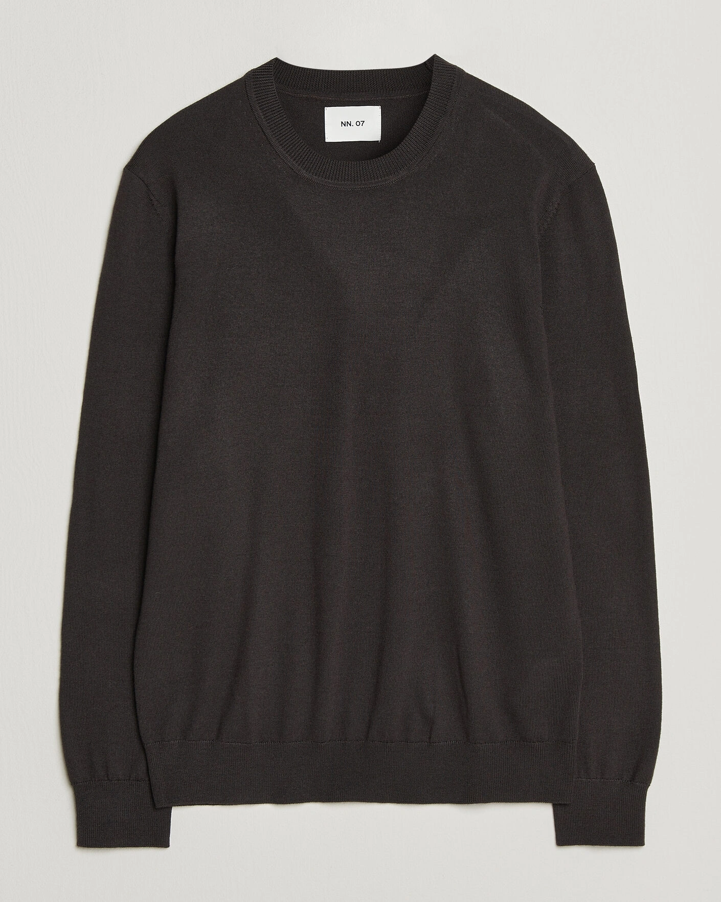 Herr | Tröjor | NN07 | Ted Merino Crew Neck Pullover Deep Truffle