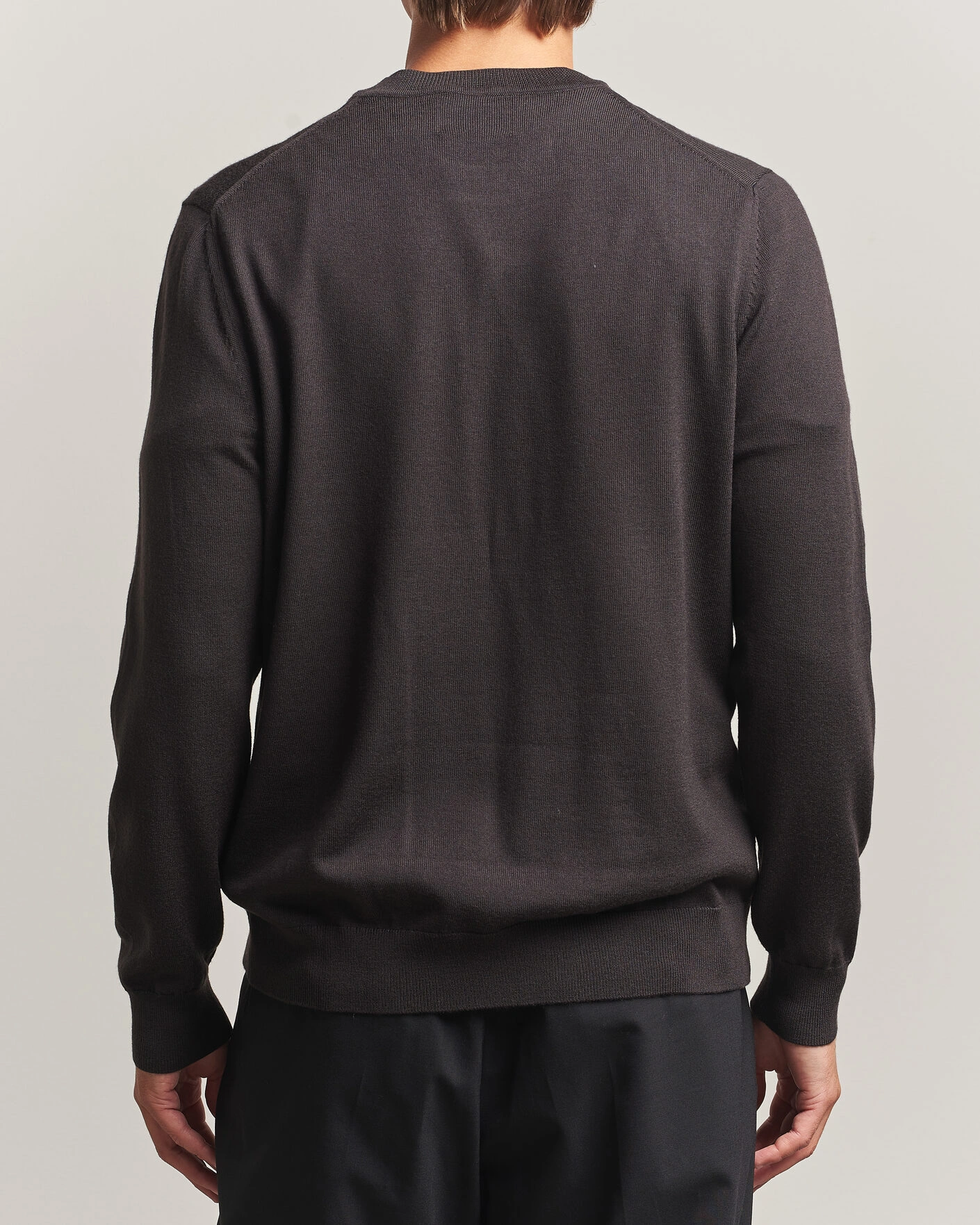 Herr | Tröjor | NN07 | Ted Merino Crew Neck Pullover Deep Truffle