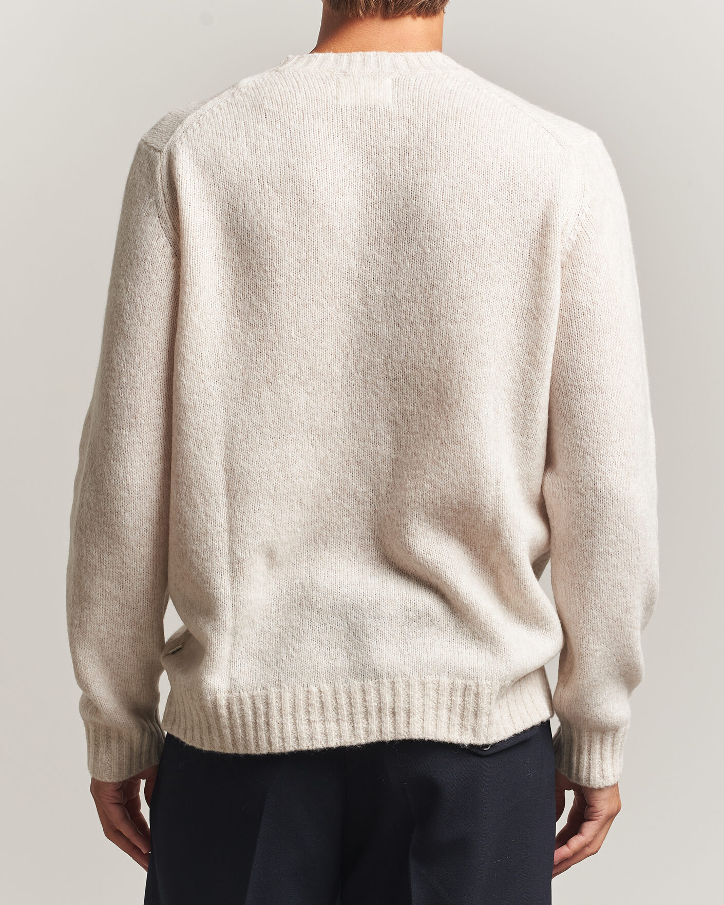 Herr | Tröjor | NN07 | Lee Wool Knitted Sweater Ivory