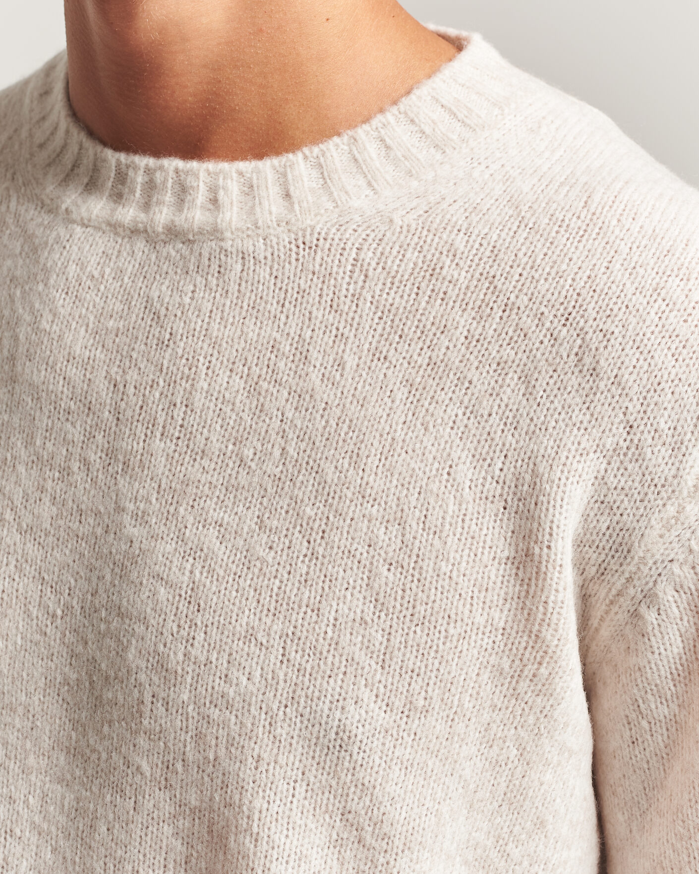 Herr | Tröjor | NN07 | Lee Wool Knitted Sweater Ivory