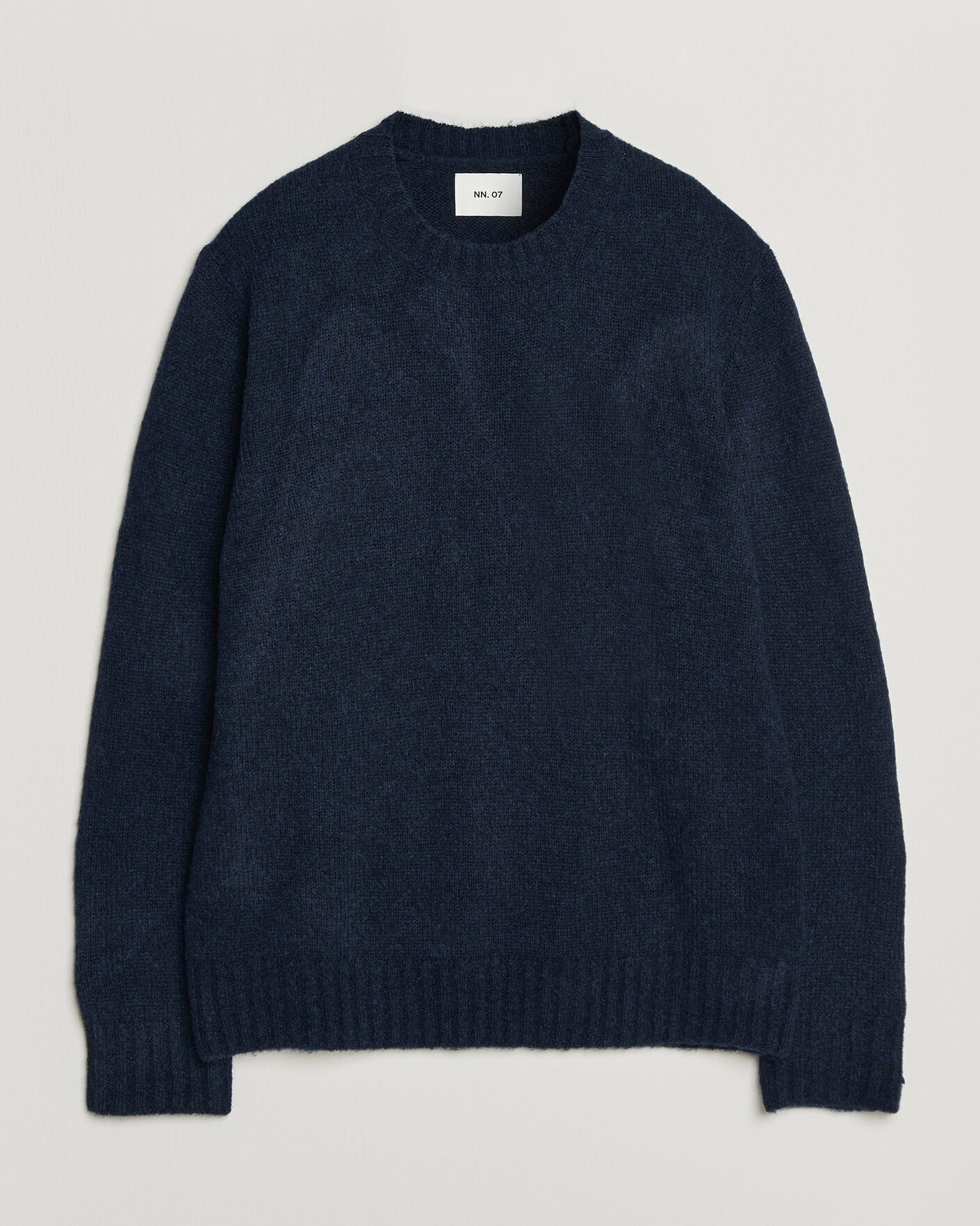 Herr | Tröjor | NN07 | Lee Wool Knitted Sweater Navy Blue