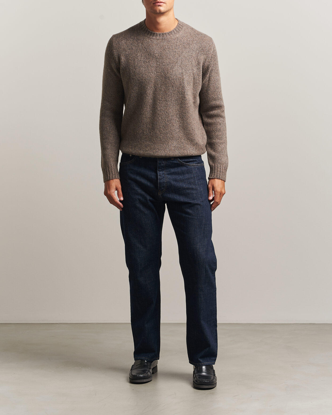Herr | Tröjor | NN07 | Lee Wool Knitted Sweater Tarmac