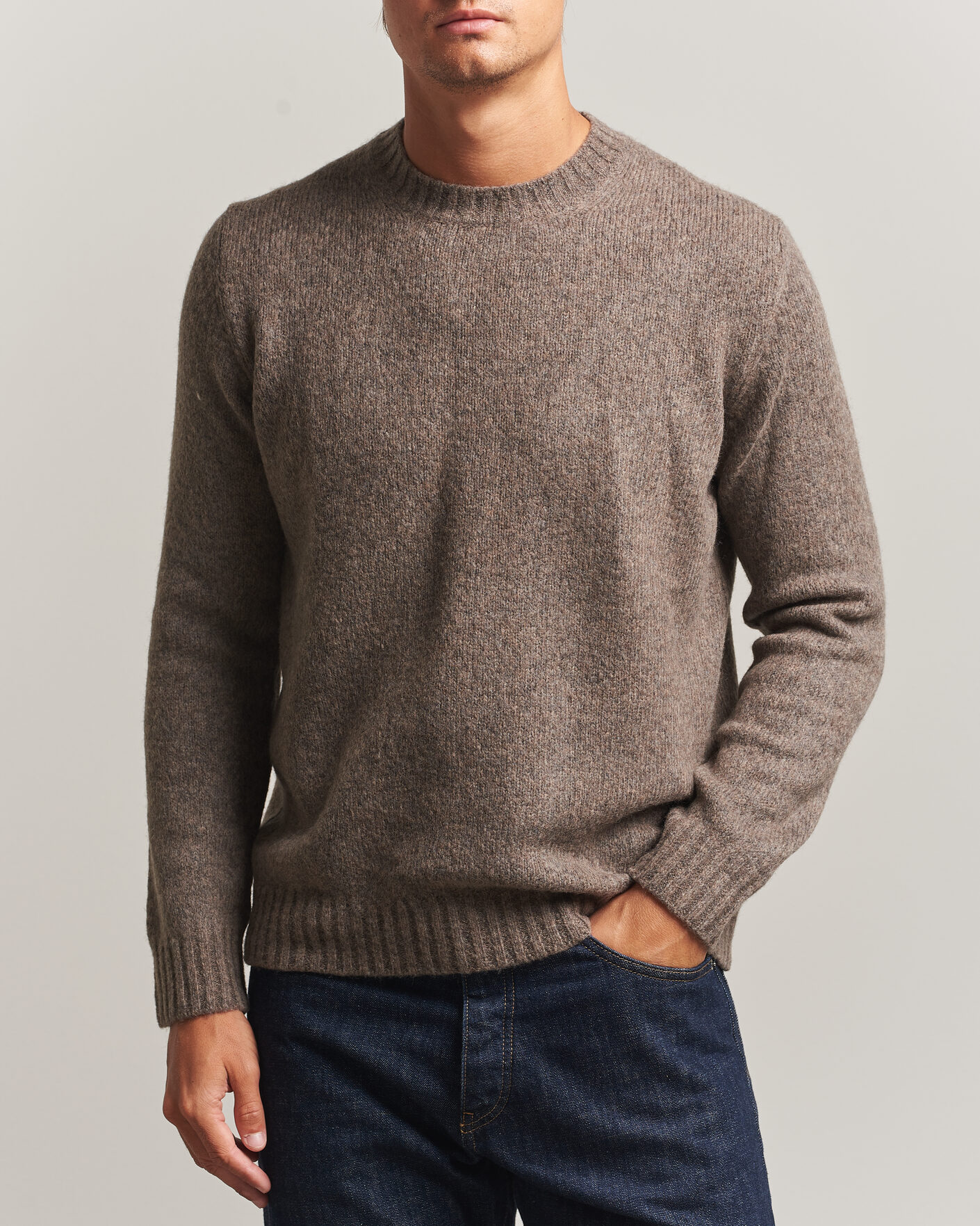 Herr | Tröjor | NN07 | Lee Wool Knitted Sweater Tarmac